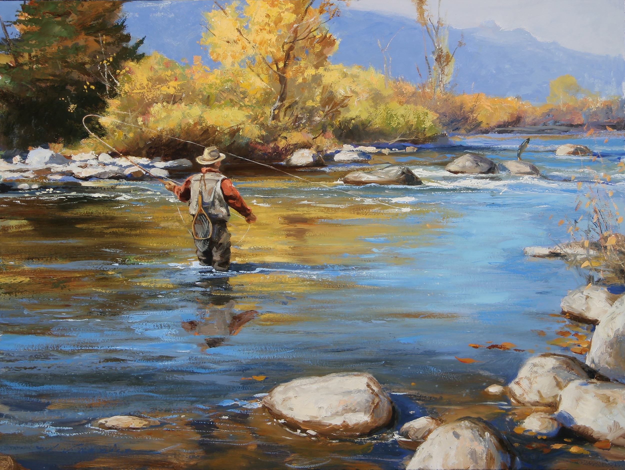 "The Big Spawner" 18 x 24 Oil