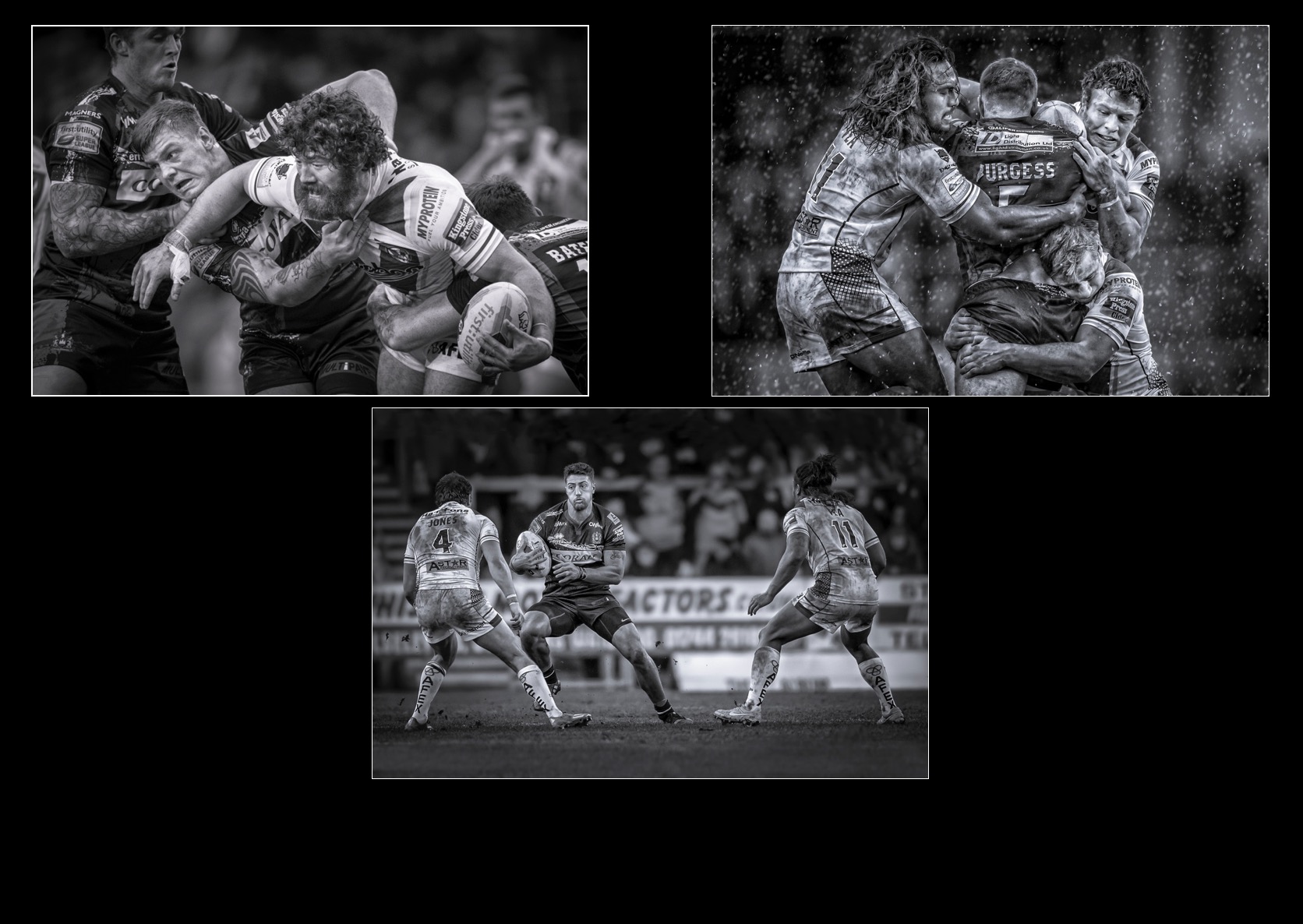 Rugby - Bronze Medal Award Winner - Monochrome Print
