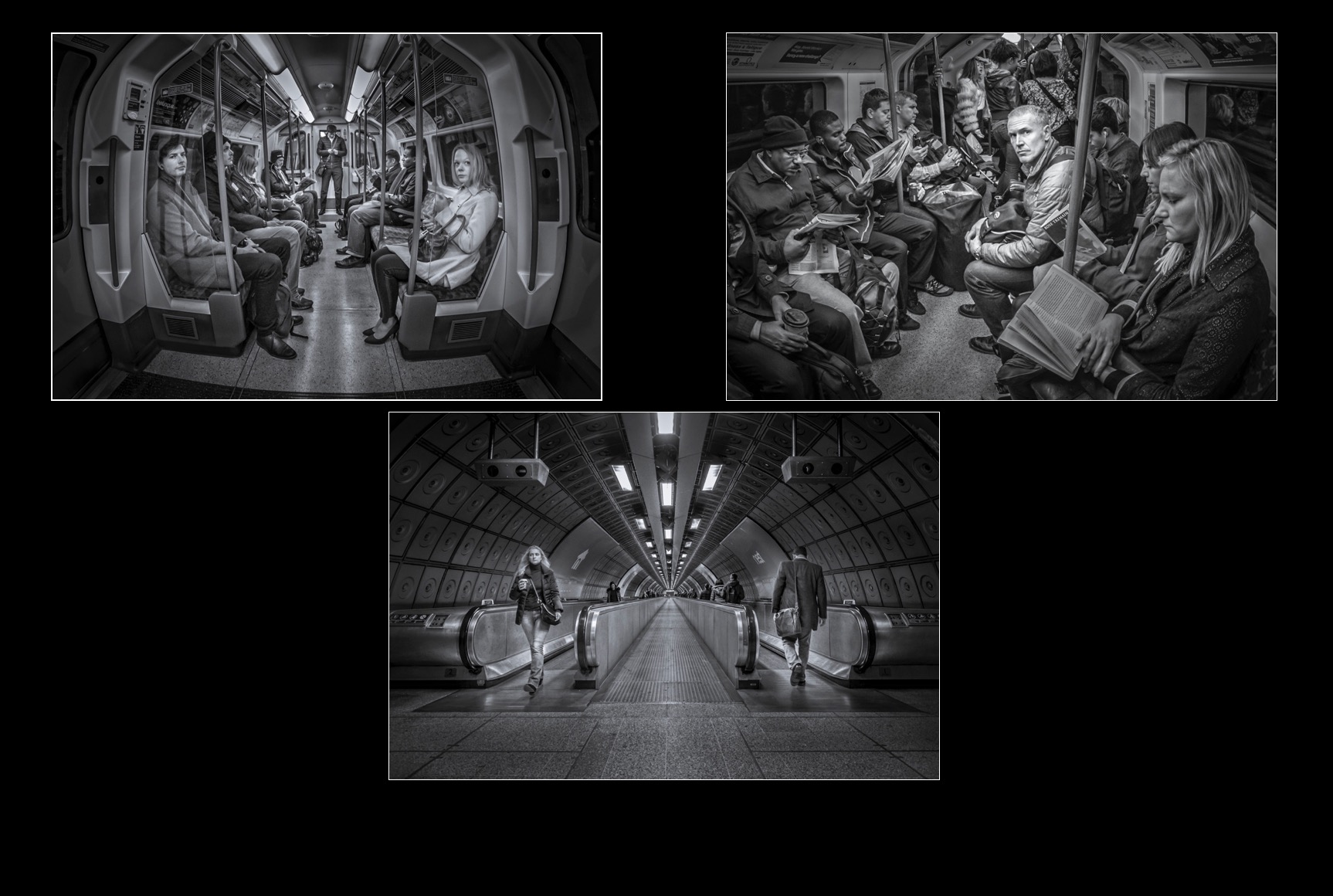 Tube Travellers - Judges Award - Monochrome Print