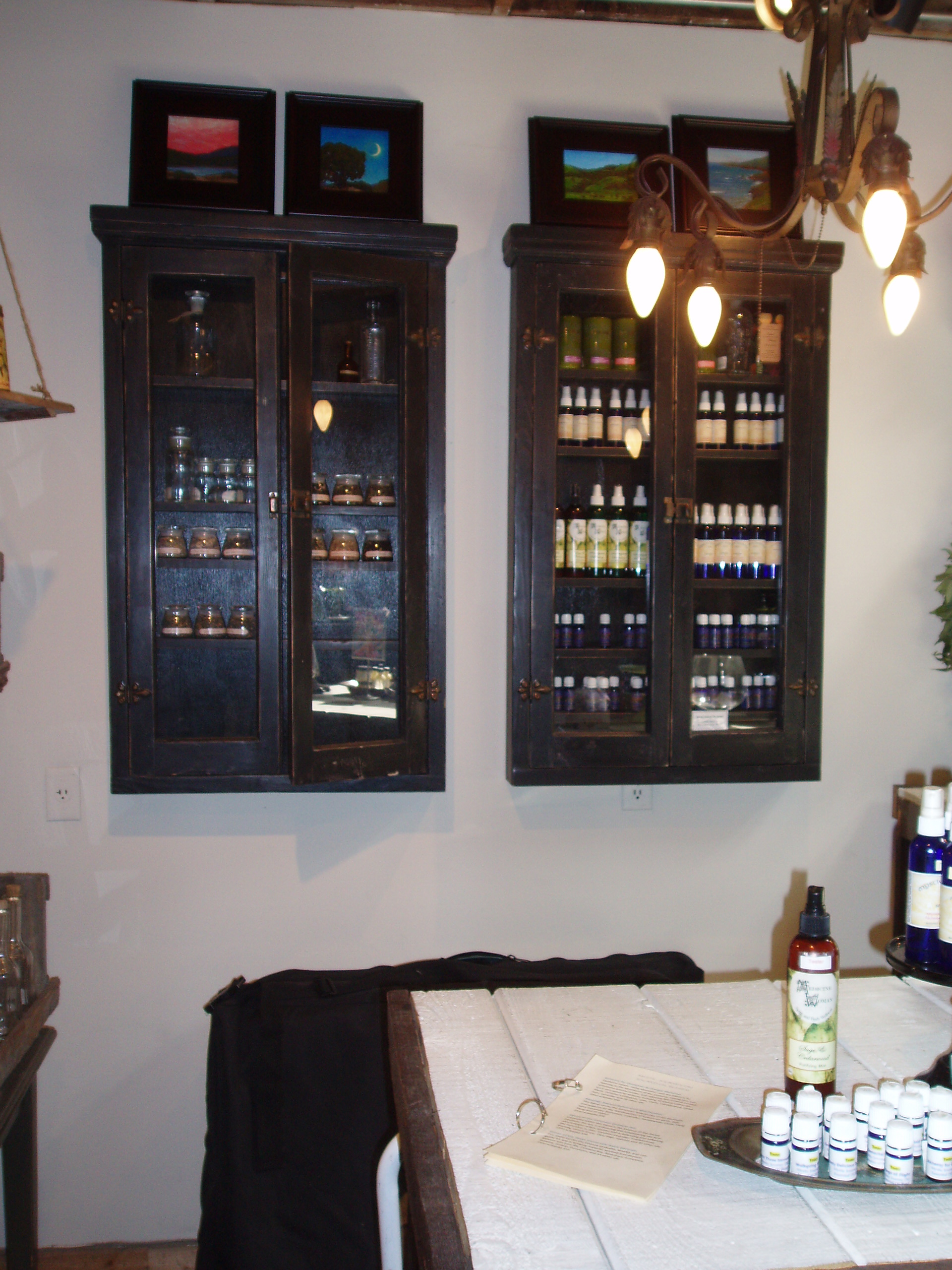 AUM AND GARDEN. PHARMACY CABINETS ADDED.