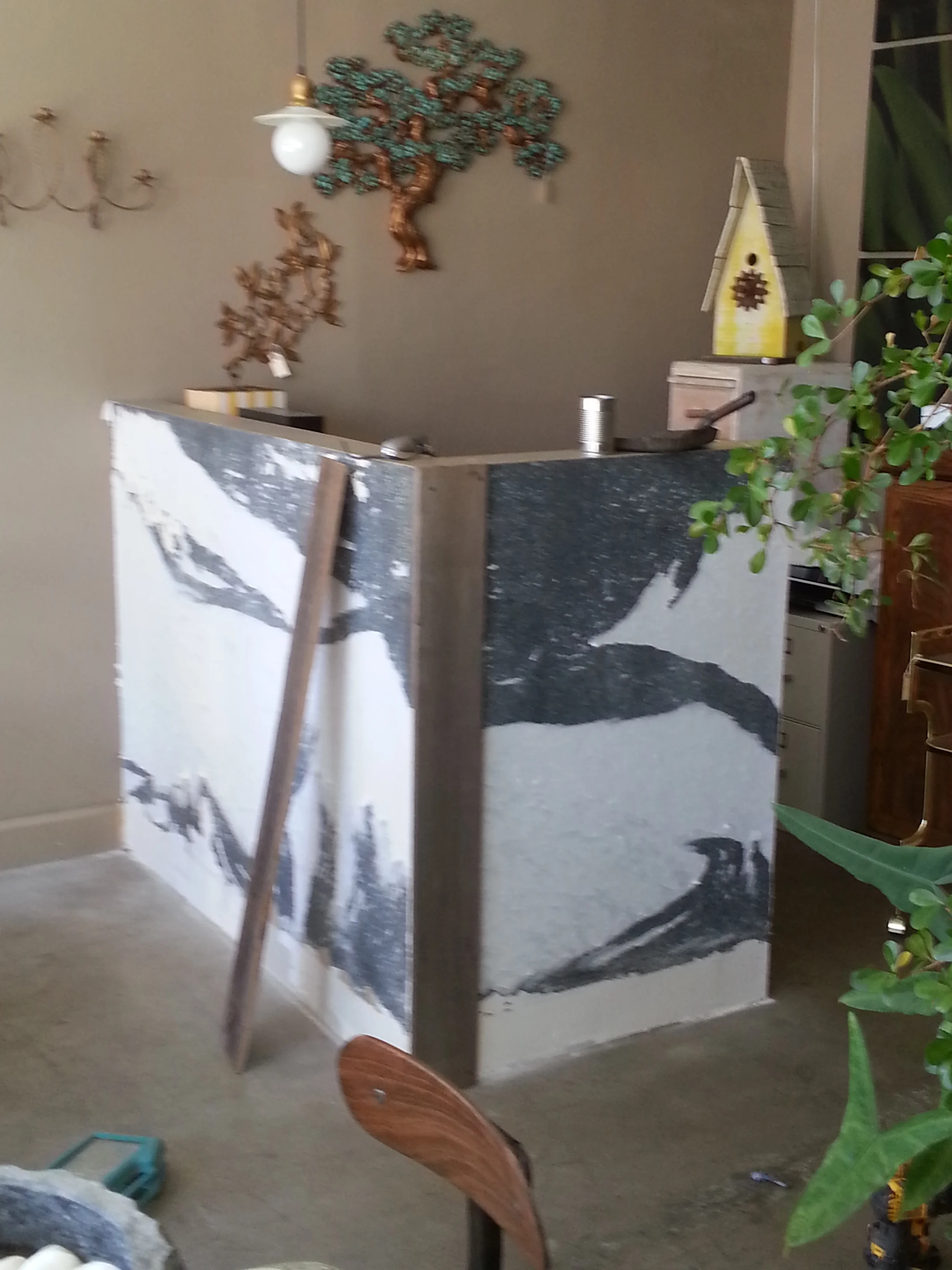 ROOT 2 BLOOM. NEW WOOD COVERING GOING UP.