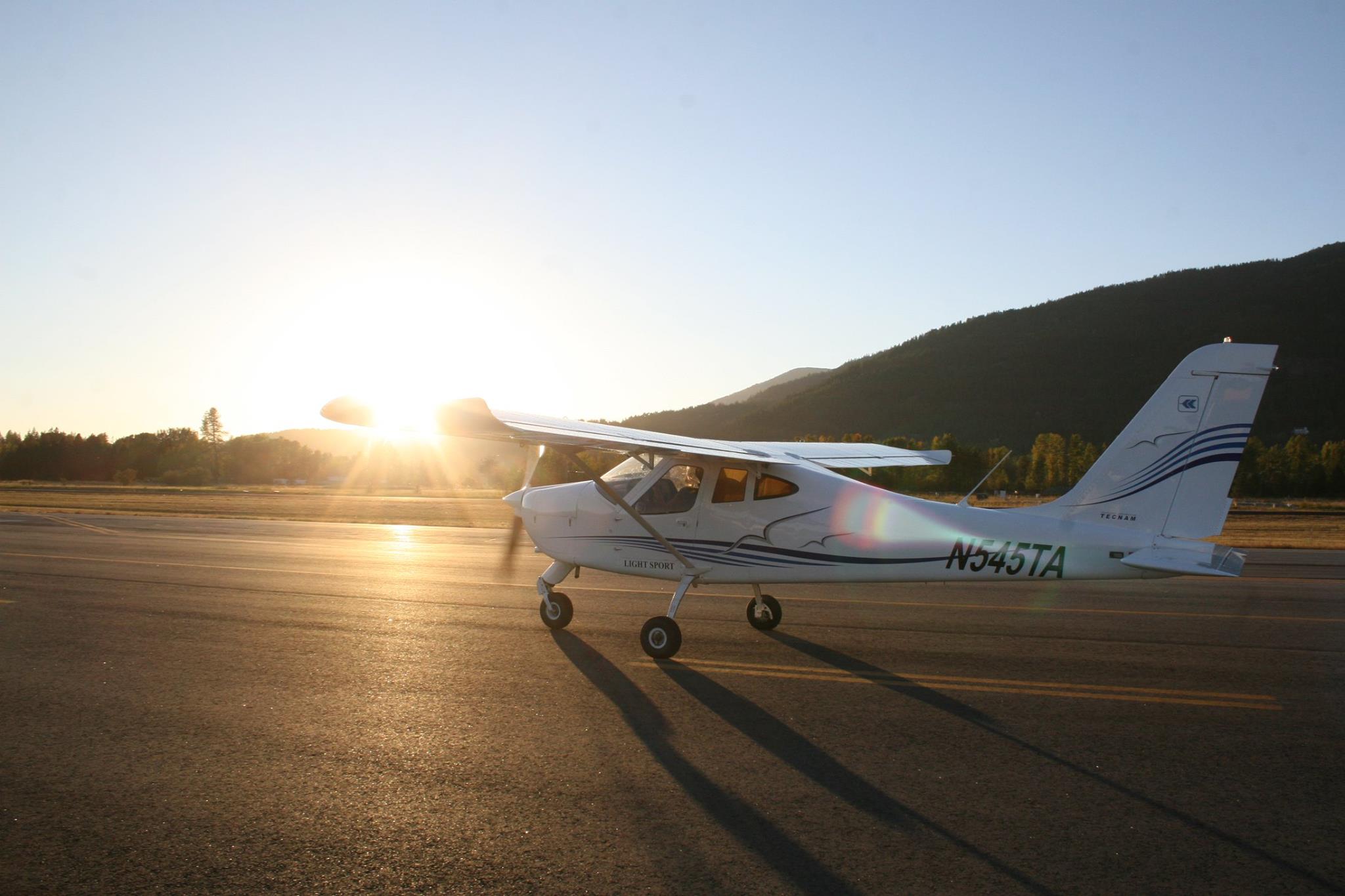  Sunset solo in our Tecnam P92 eaglet