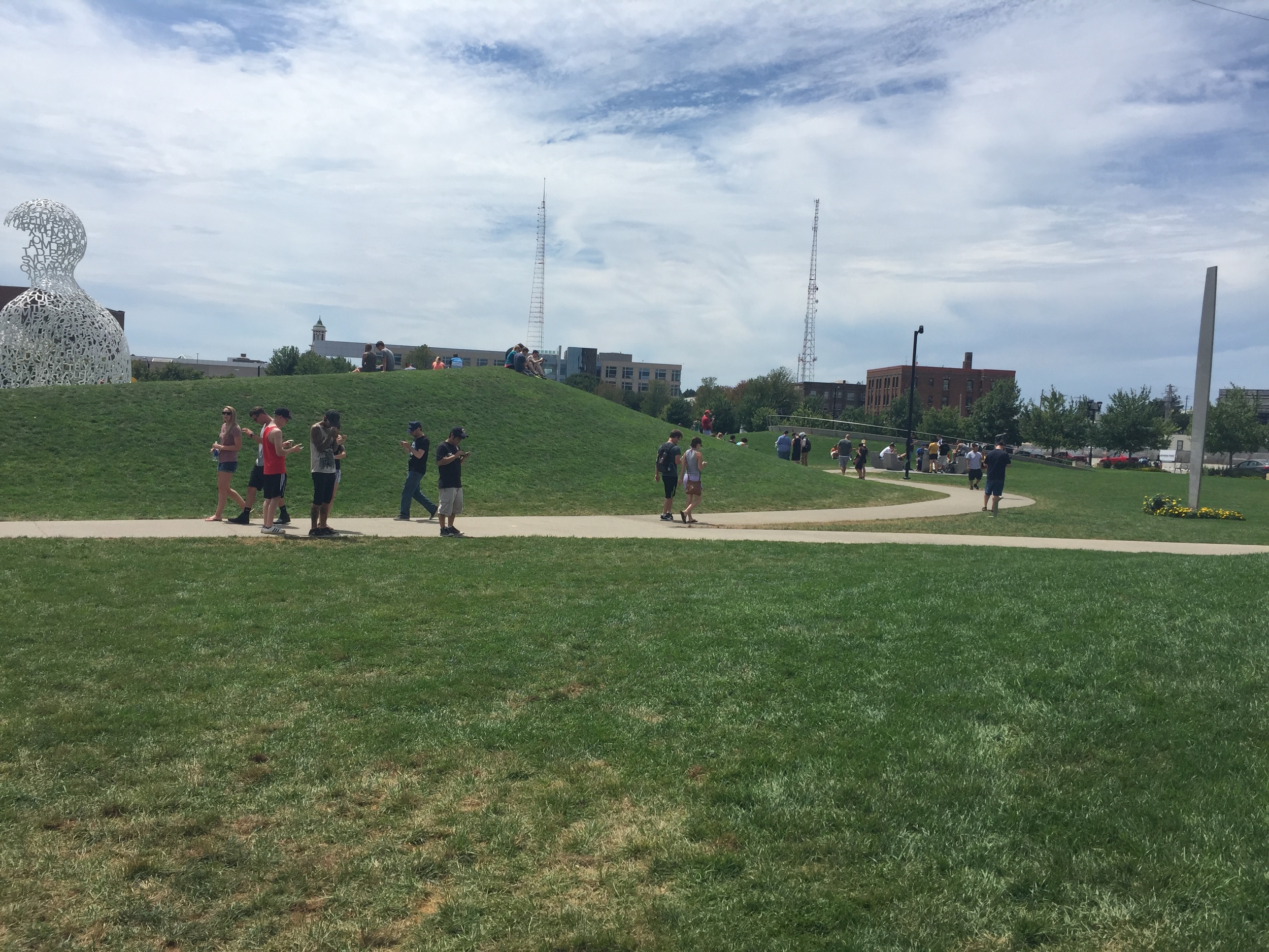 Pokemon Go sure brought the crowds to this park!