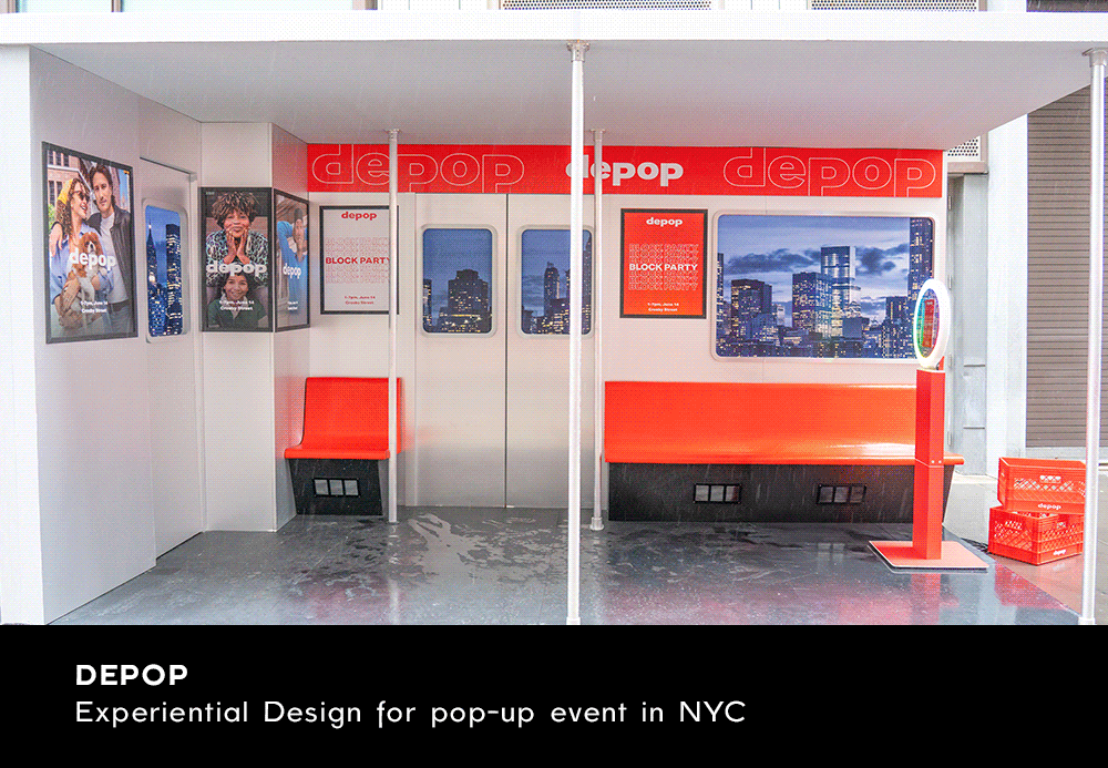   Client: Deepop  Graphic design for Soho, NYC pop-up experience. 