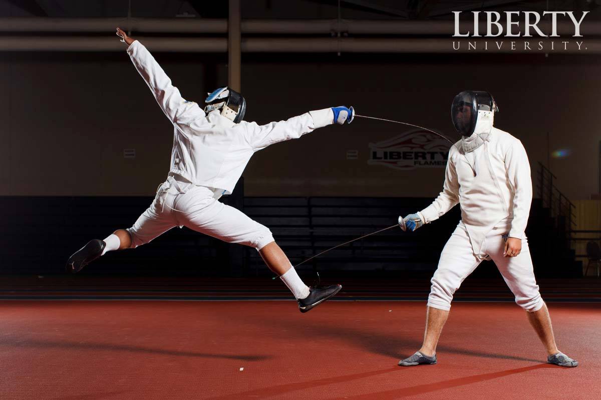 We will have 10-15 members from the LU fencing team. 