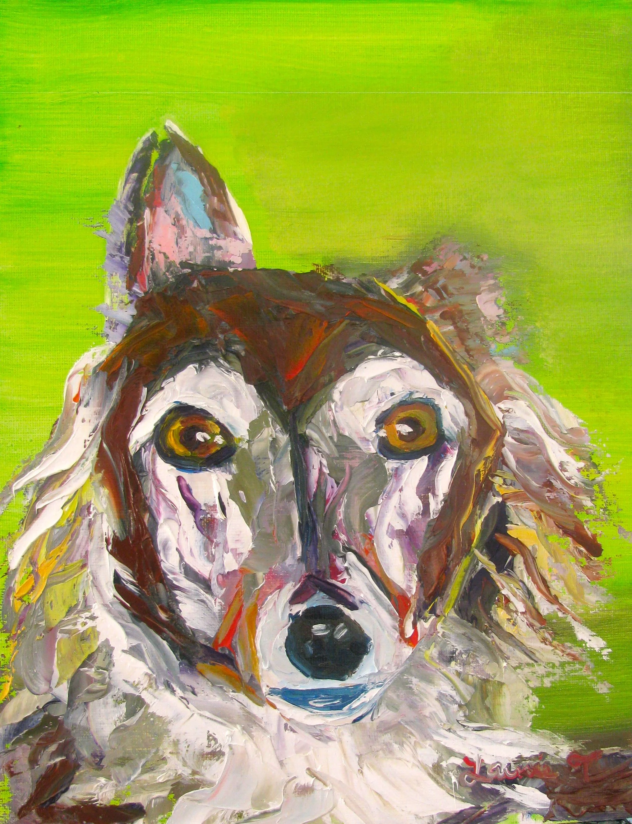 "Your painting of Addie just arrived. I am so thrilled. Thank you!" - Bernie, 2014