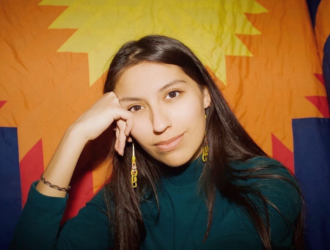 This year’s scholarship recipient, Lily Painter. She hopes to someday work at the National Museum of the American Indian.  Photo courtesy of Sweetgrass Trading Co.