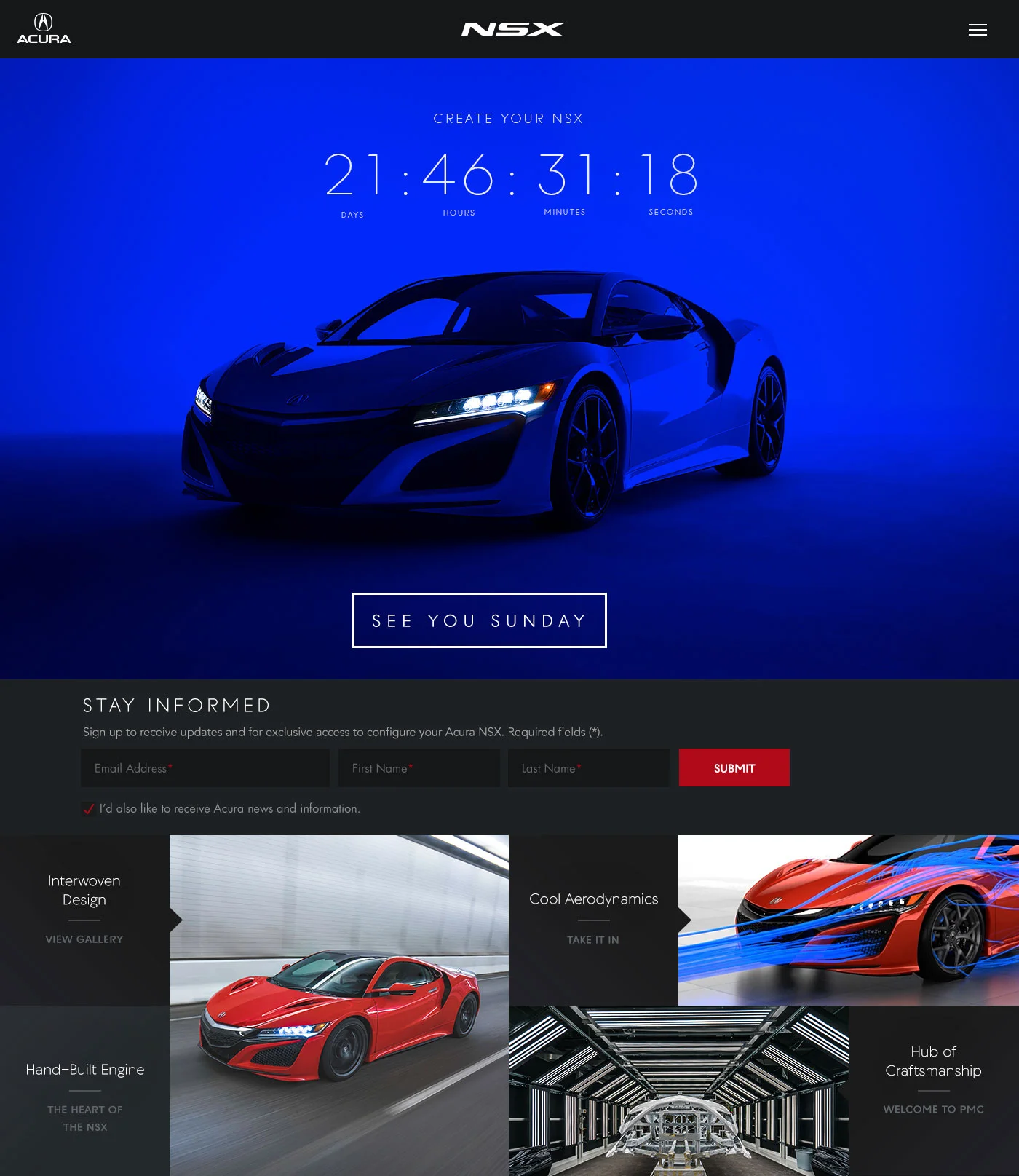 NSX Countdown