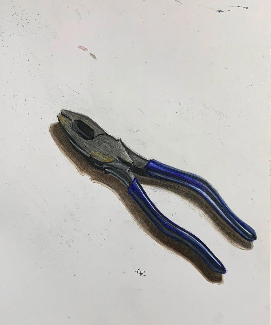 PLIERS , 2017. Colored pencils.