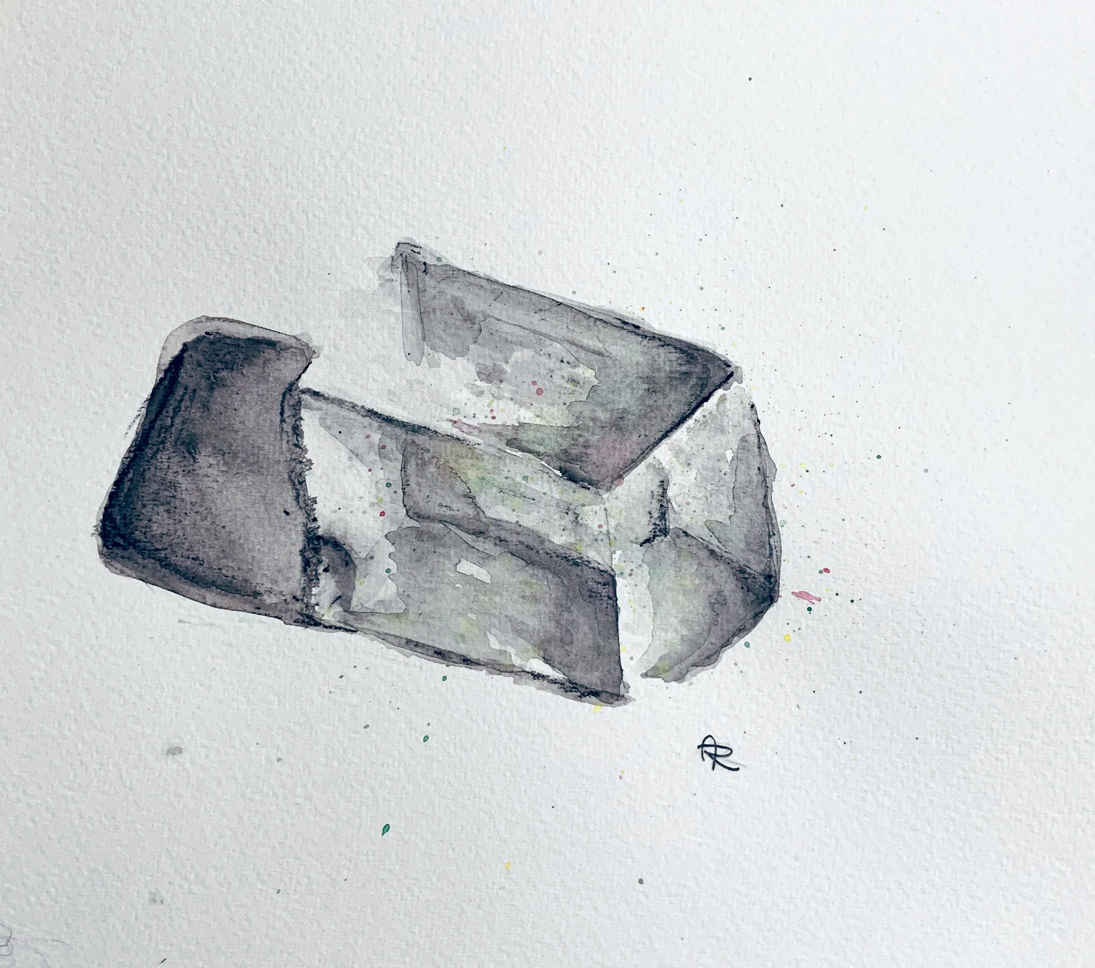 QUARTZ , 2018. Watercolor pencils.