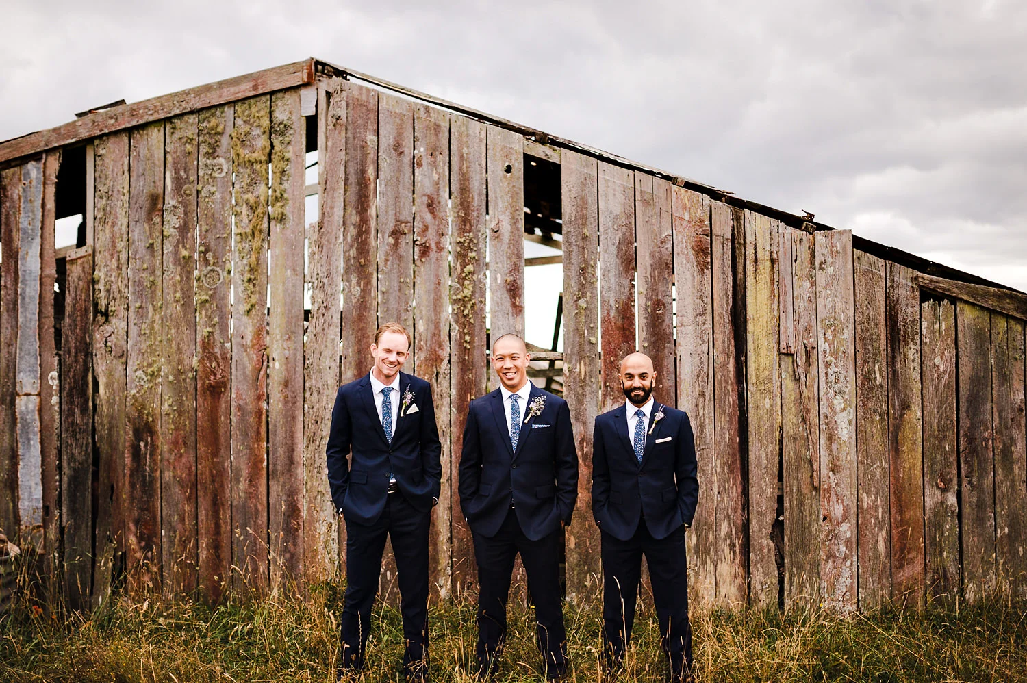 Groomsmen in front of shed.jpg