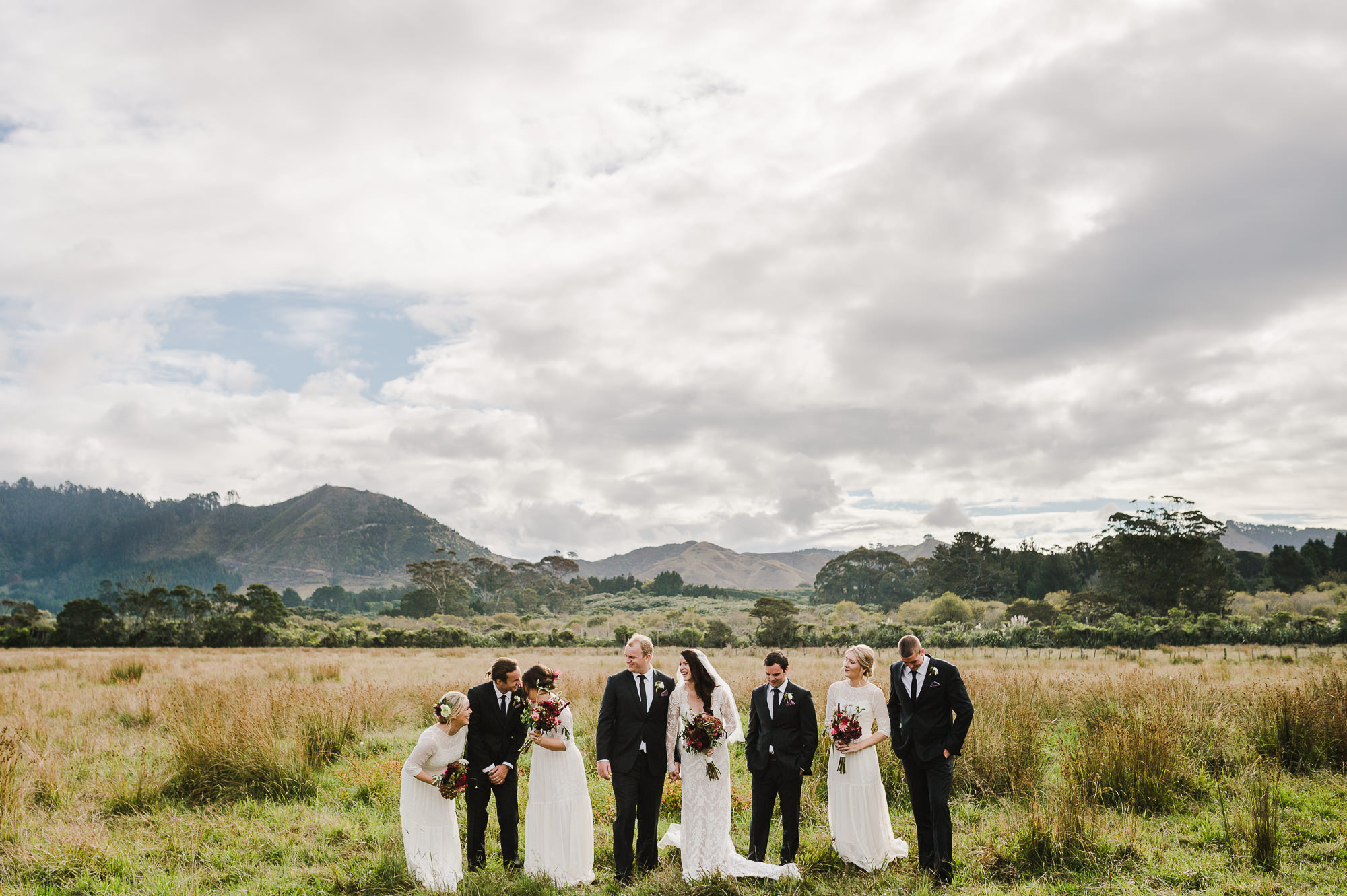 bridal party in waihi field moutains.jpg