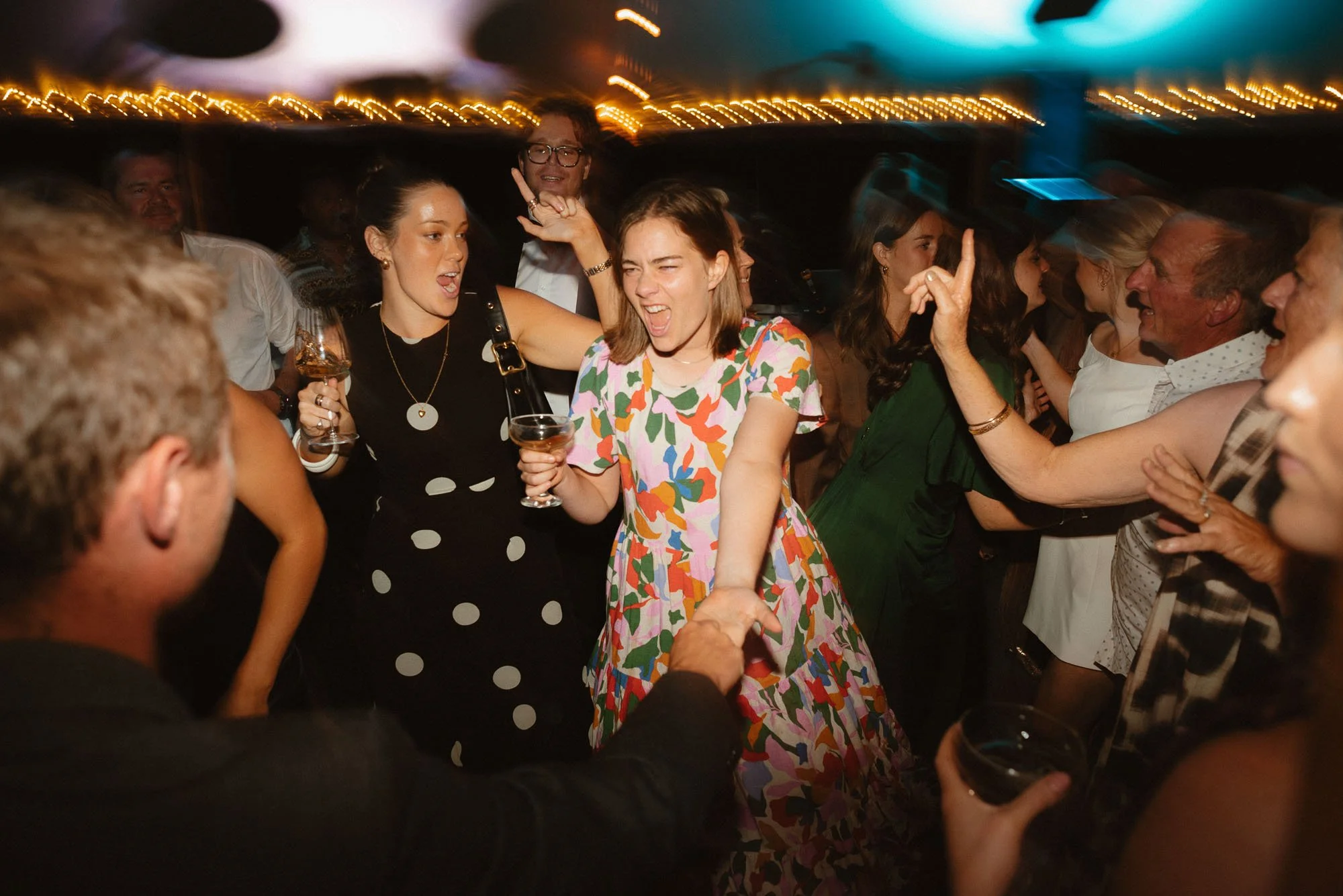 Guests on dancefloor