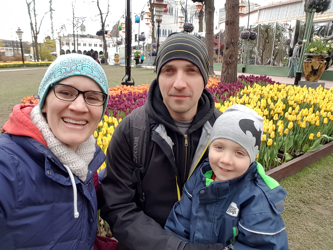 It was cold, but Spring flowers are out at Tivoli!