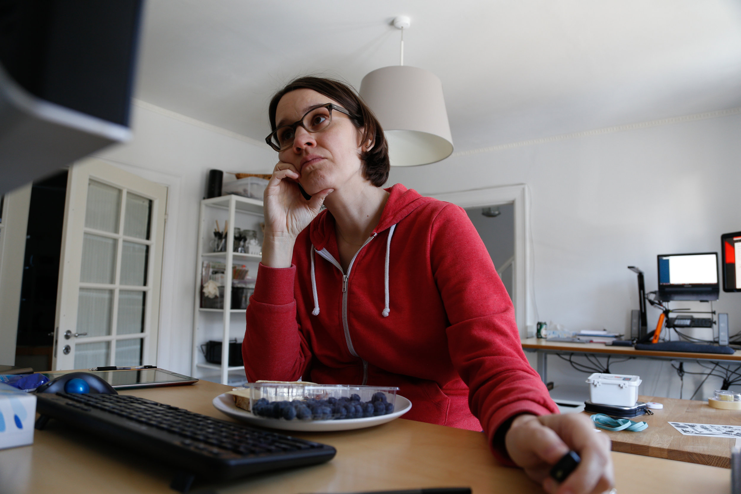 Work, eat, work, eat.