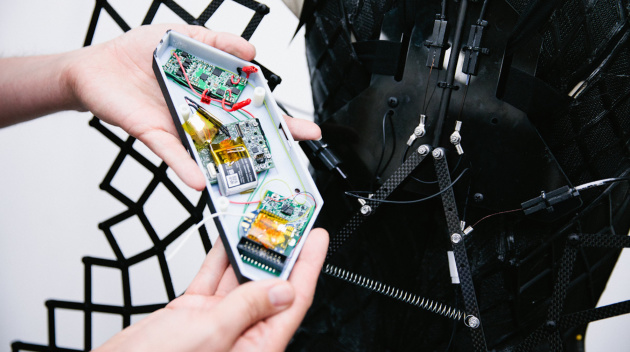 A dress by Chromat, featuring Intel curie devices | Source: Courtesy