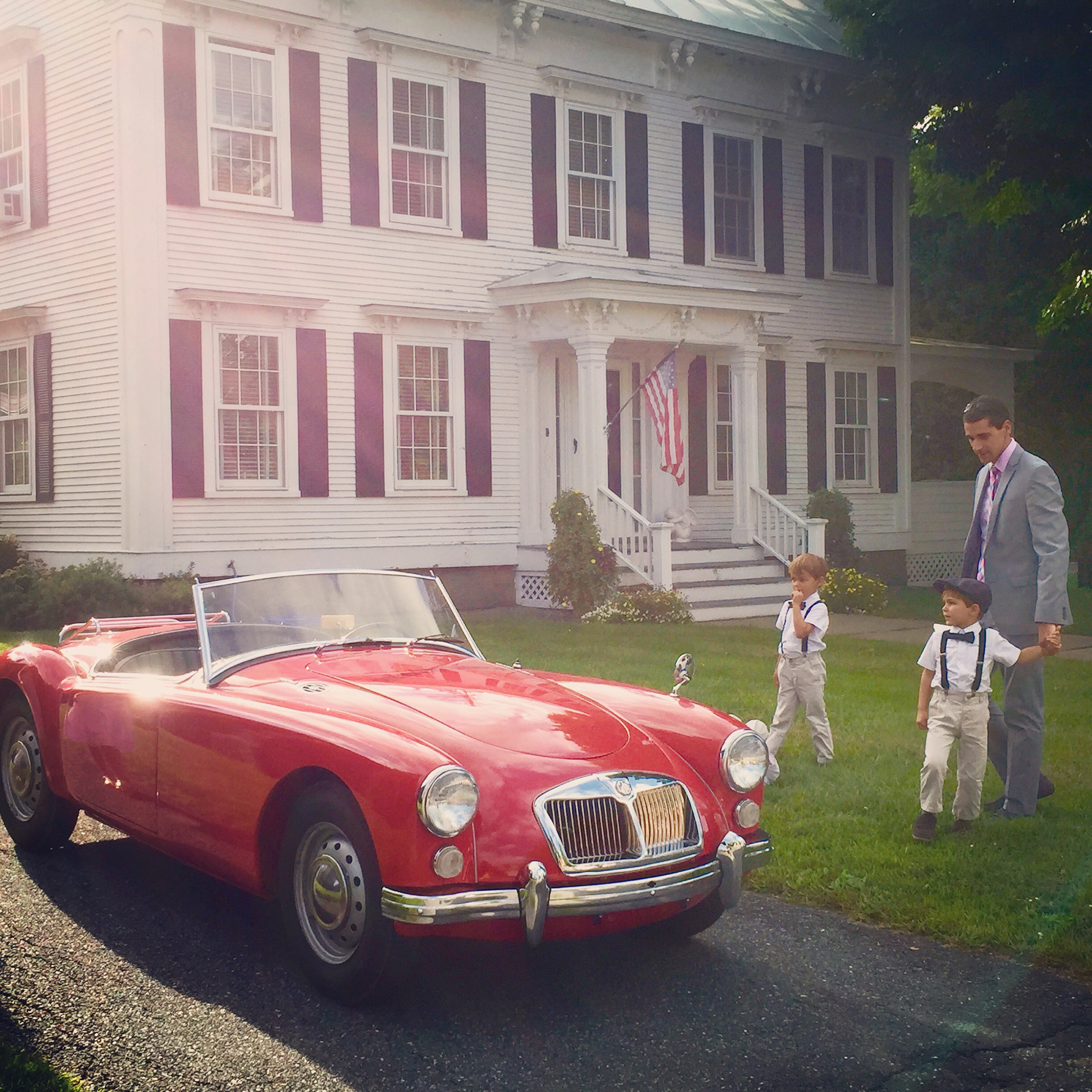 We all just stared at the MG in awe, and in the golden hour light, it all looked like a timeless dreamy moment. Perfection.