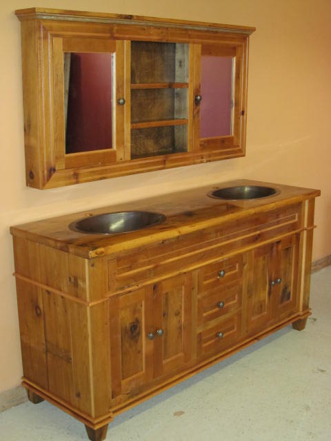 Rustic Bathroom Vanities, Rustic Bathroom Vanity Mirror Cabinet