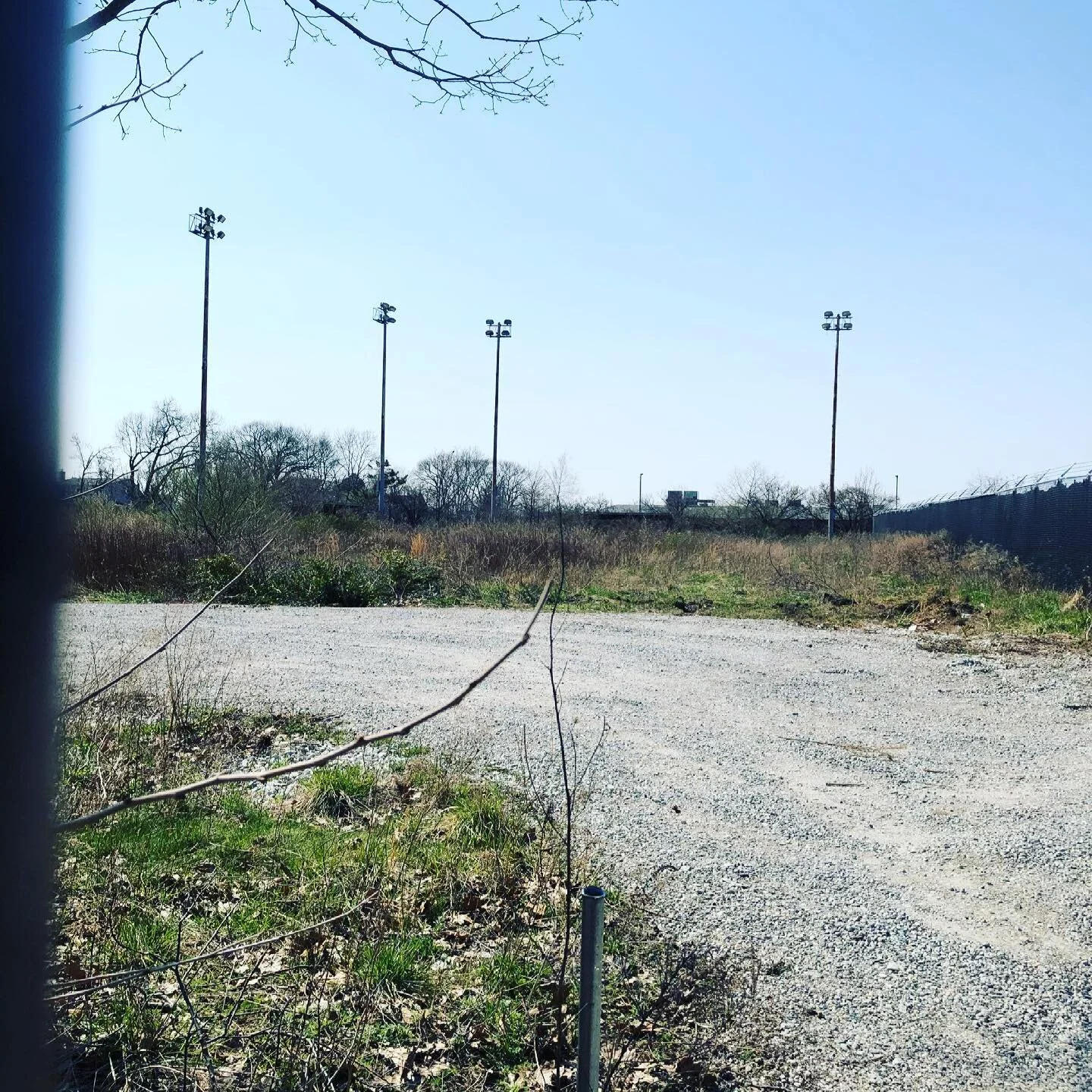 The view from right field. Bethpage Community Park/toxic dumping ground.
