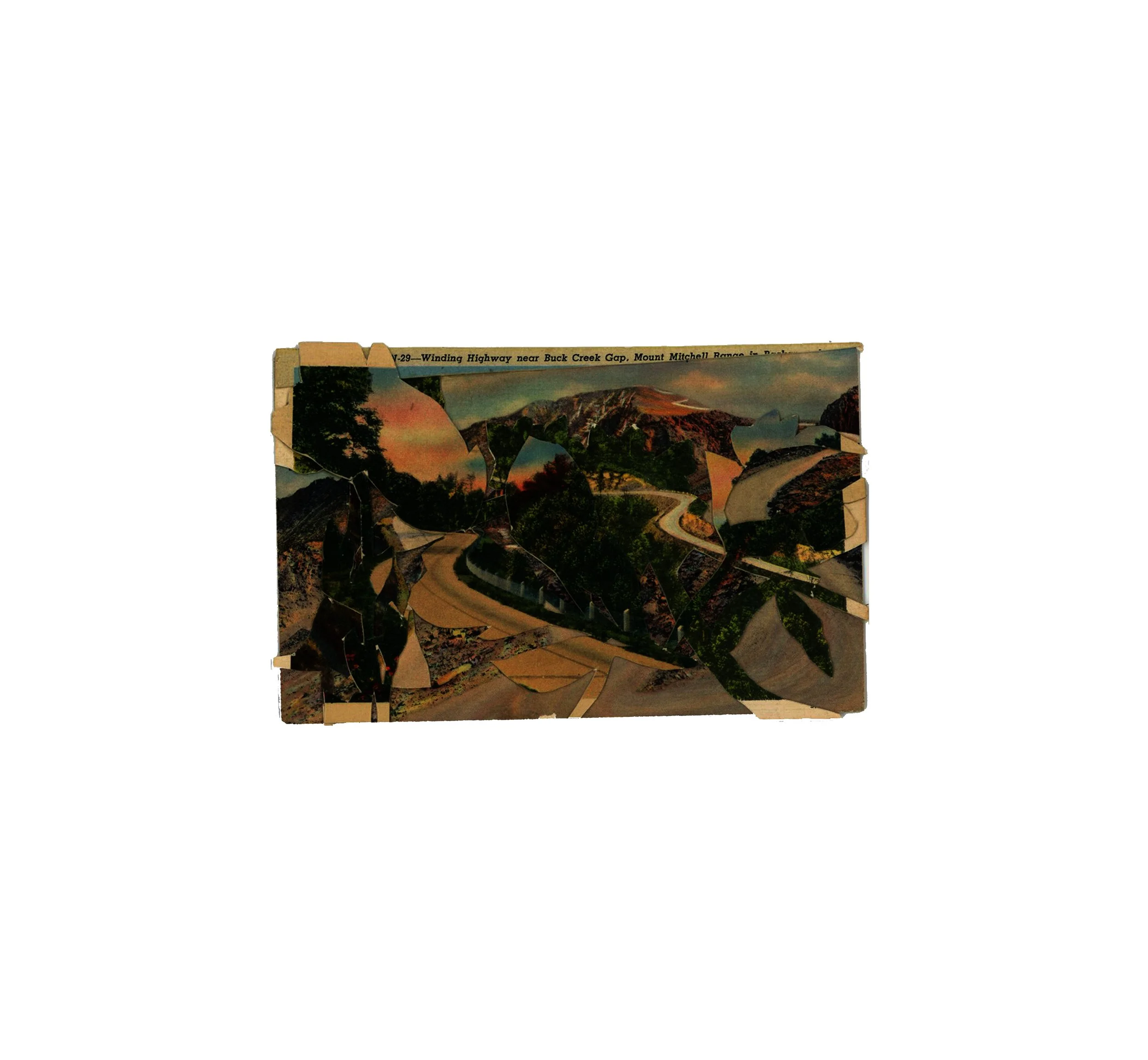 series: landscapes | 3.5 × 5.5 inches | analog collage | signed and dated on verso | ©RS2026