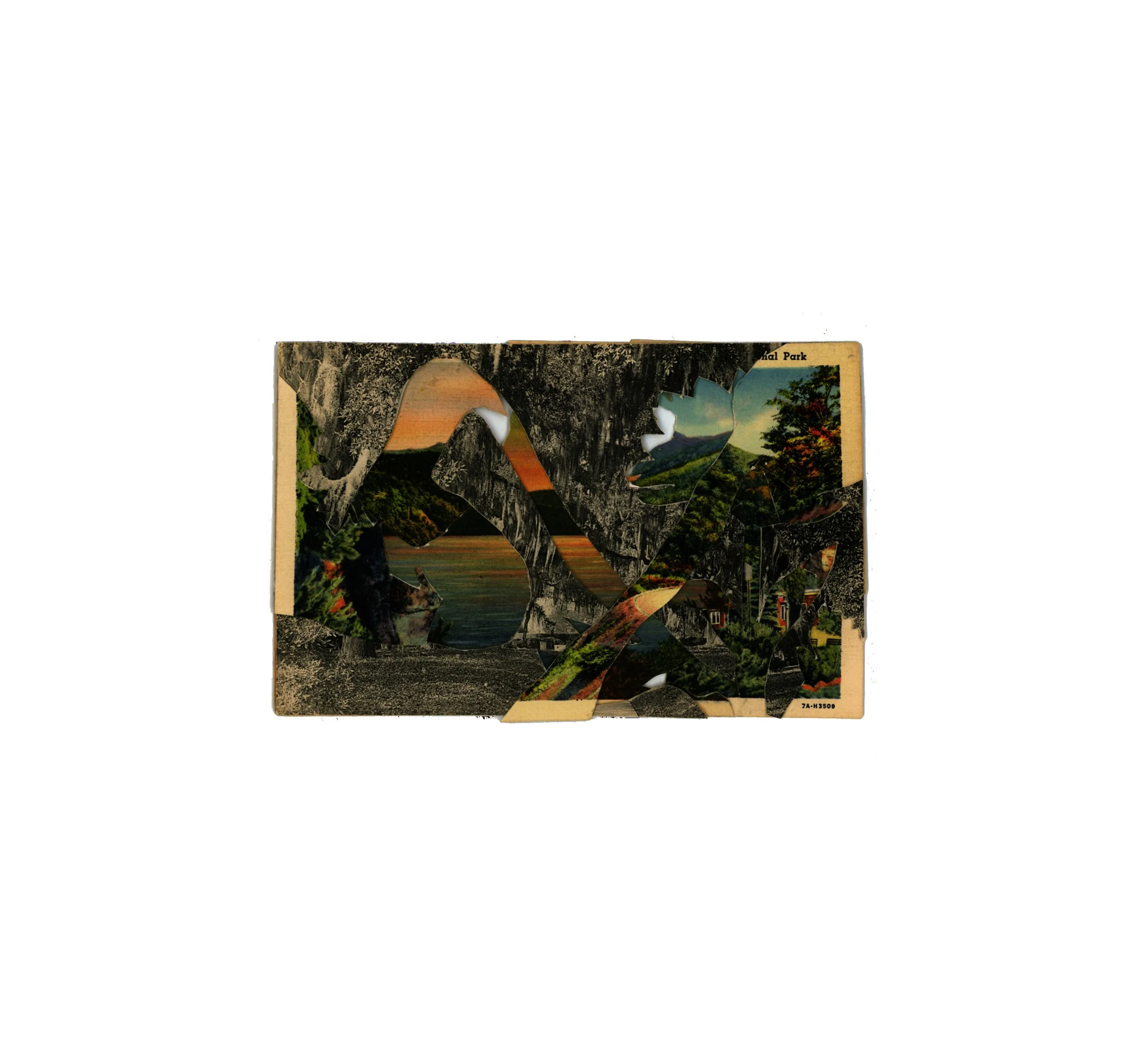 series: landscapes | 3.5 × 5.5 inches | analog collage | signed and dated on verso | ©RS2026