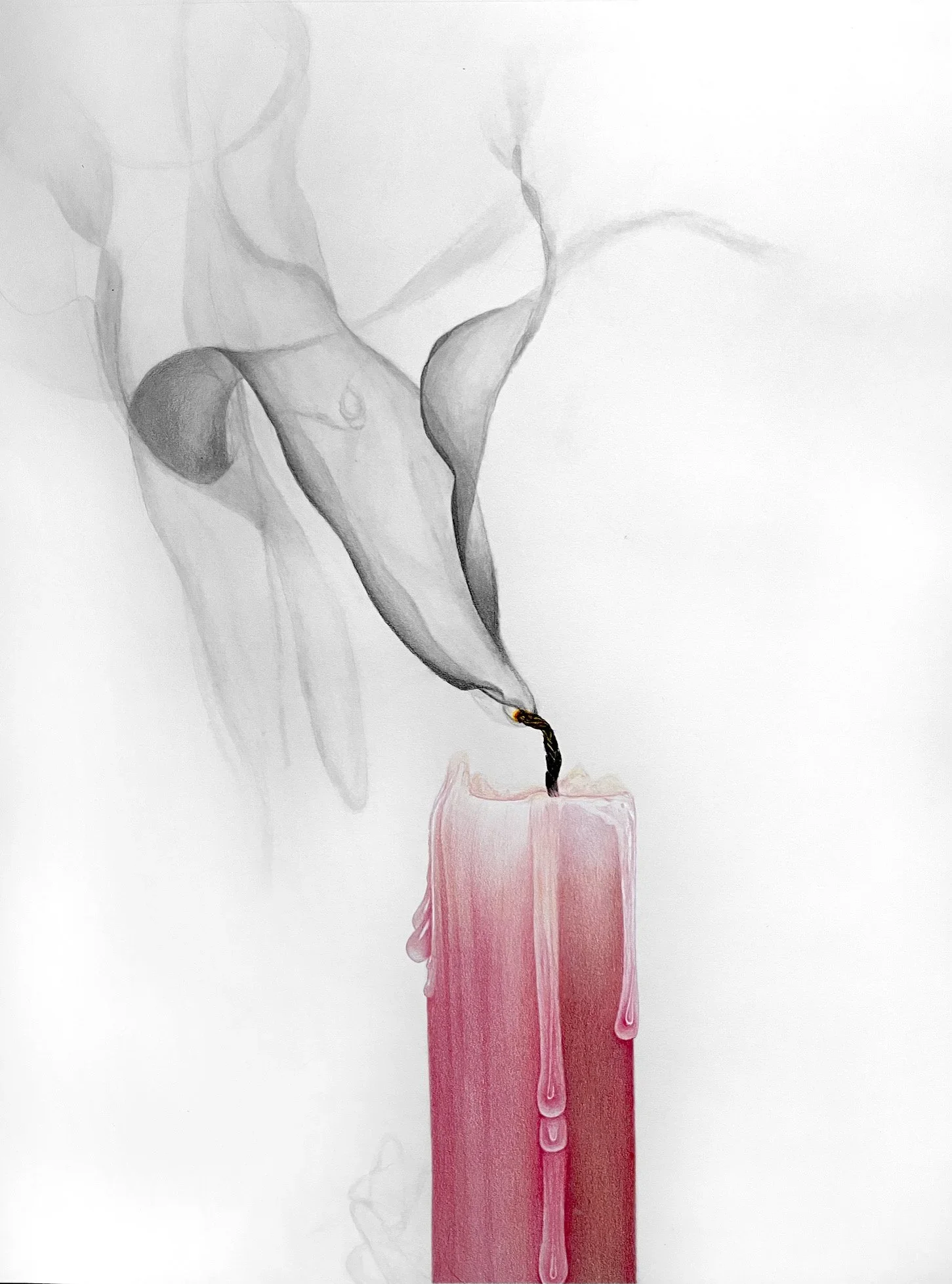 Series: the feeling kind | empath 11 | 18 x 24 inches | colored pencil, graphite, glitter, and gel marker on paper |   ©RS2023 