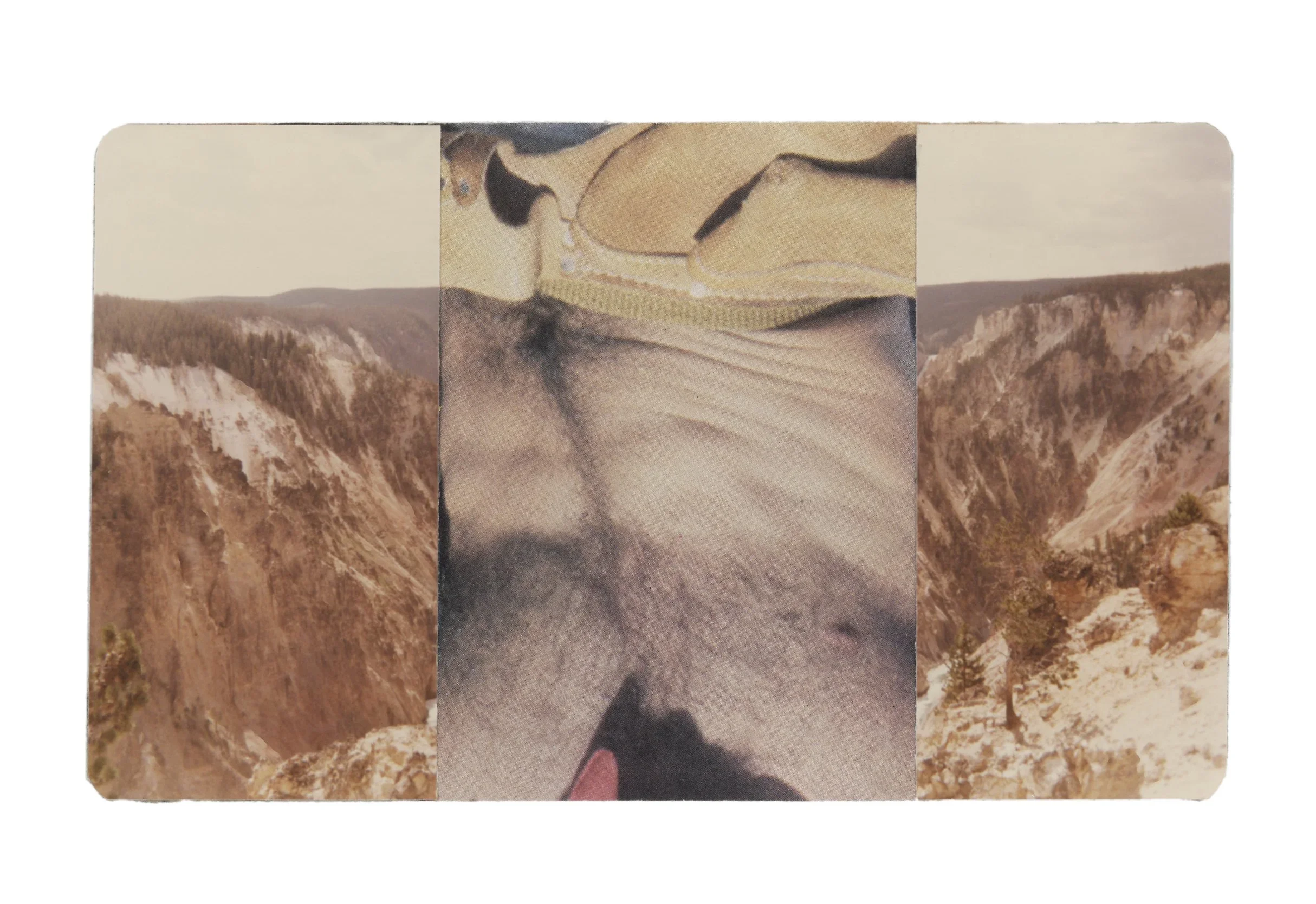 Series: so fine like paradise |  along your ridge  |  collage |  4x6 inches  ©RafaelSantiago2023