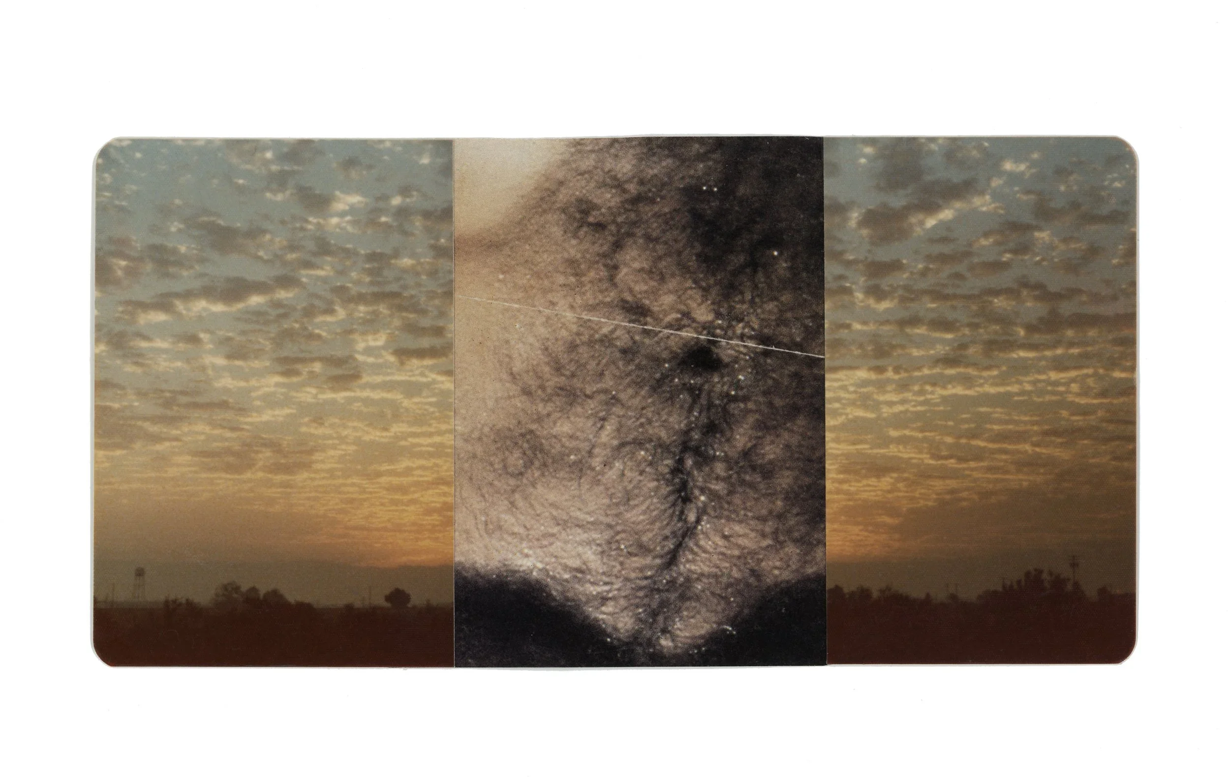 Series: so fine like paradise |  cirrocumulus |  collage |  4x6 inches  ©RafaelSantiago2024