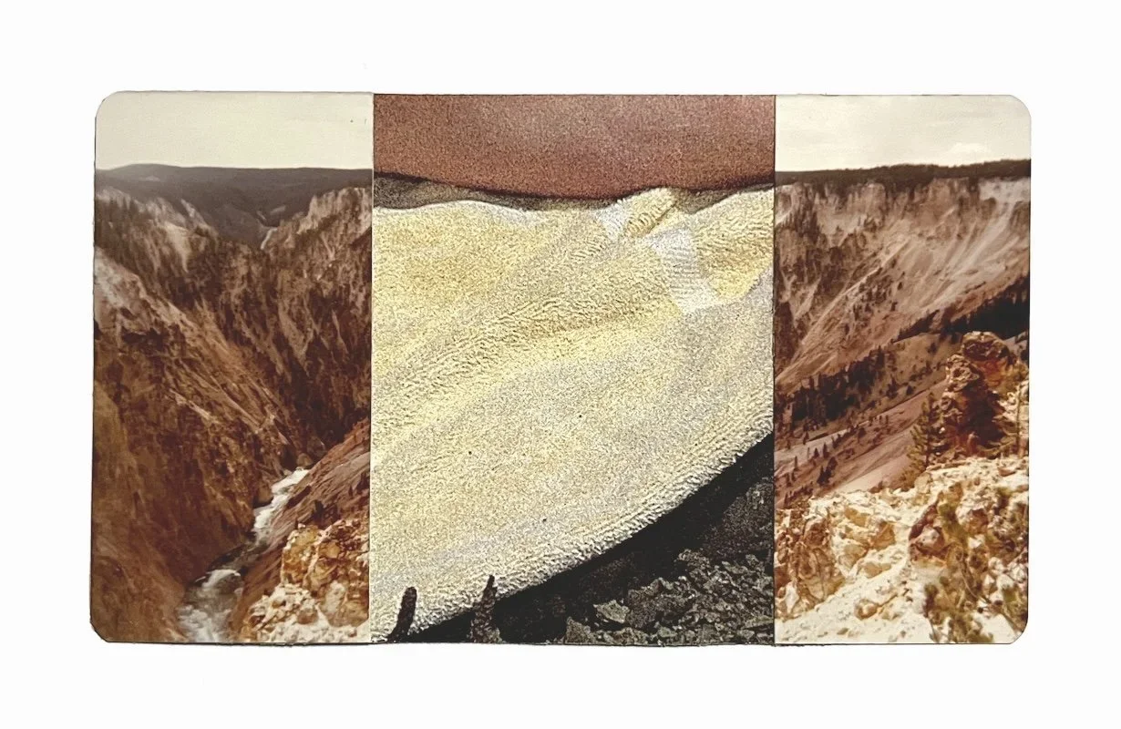 Series: so fine like paradise |  towel |  collage |  4x6 inches  ©RafaelSantiago2022