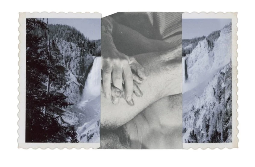 Series: so fine like paradise | your gentle hand |  collage |  4x6 inches  ©RafaelSantiago2024