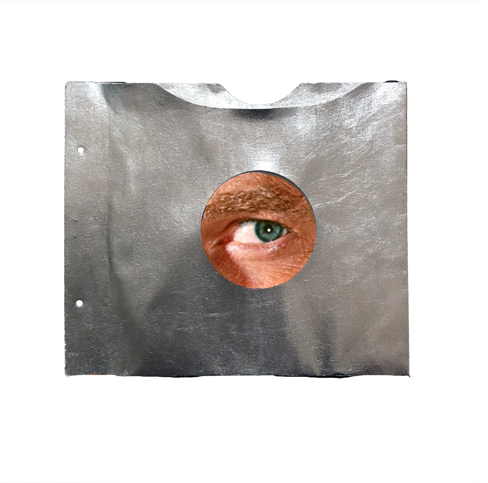 Series: faggot evil eye |  c. heston |  mixed media collage |  13 x 15 inches  ©RafaelSantiago2022