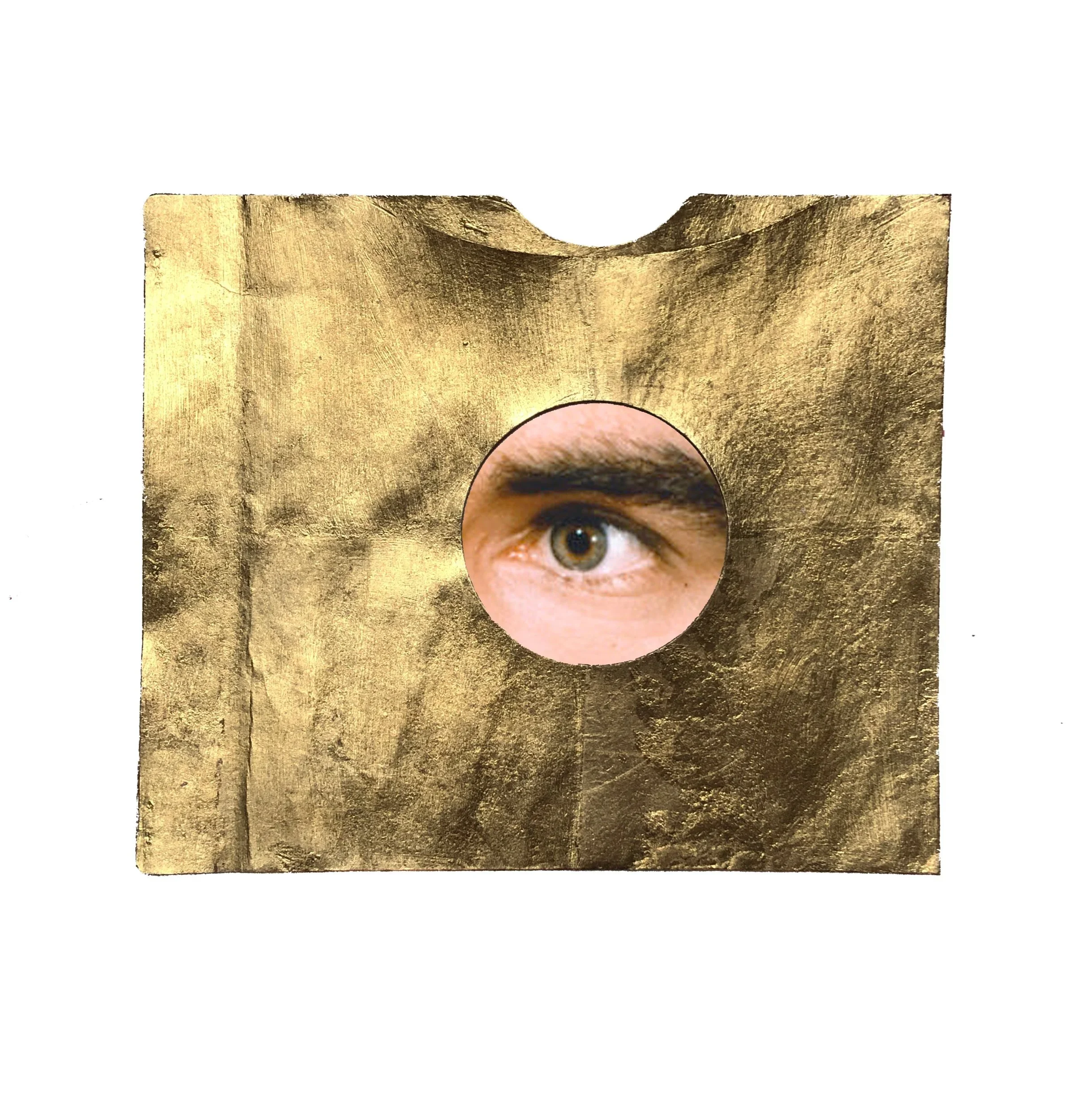 Series: faggot evil eye |  m. clift |  mixed media collage |  13 x 15 inches  ©RafaelSantiago2021  