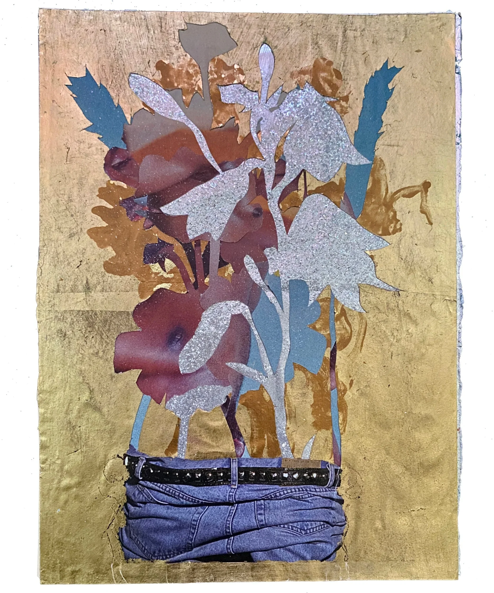 series: Queer Interludes   | stud muffin | mixed media analog collage    8 x 10 inches     ©RafaelSantiago2022