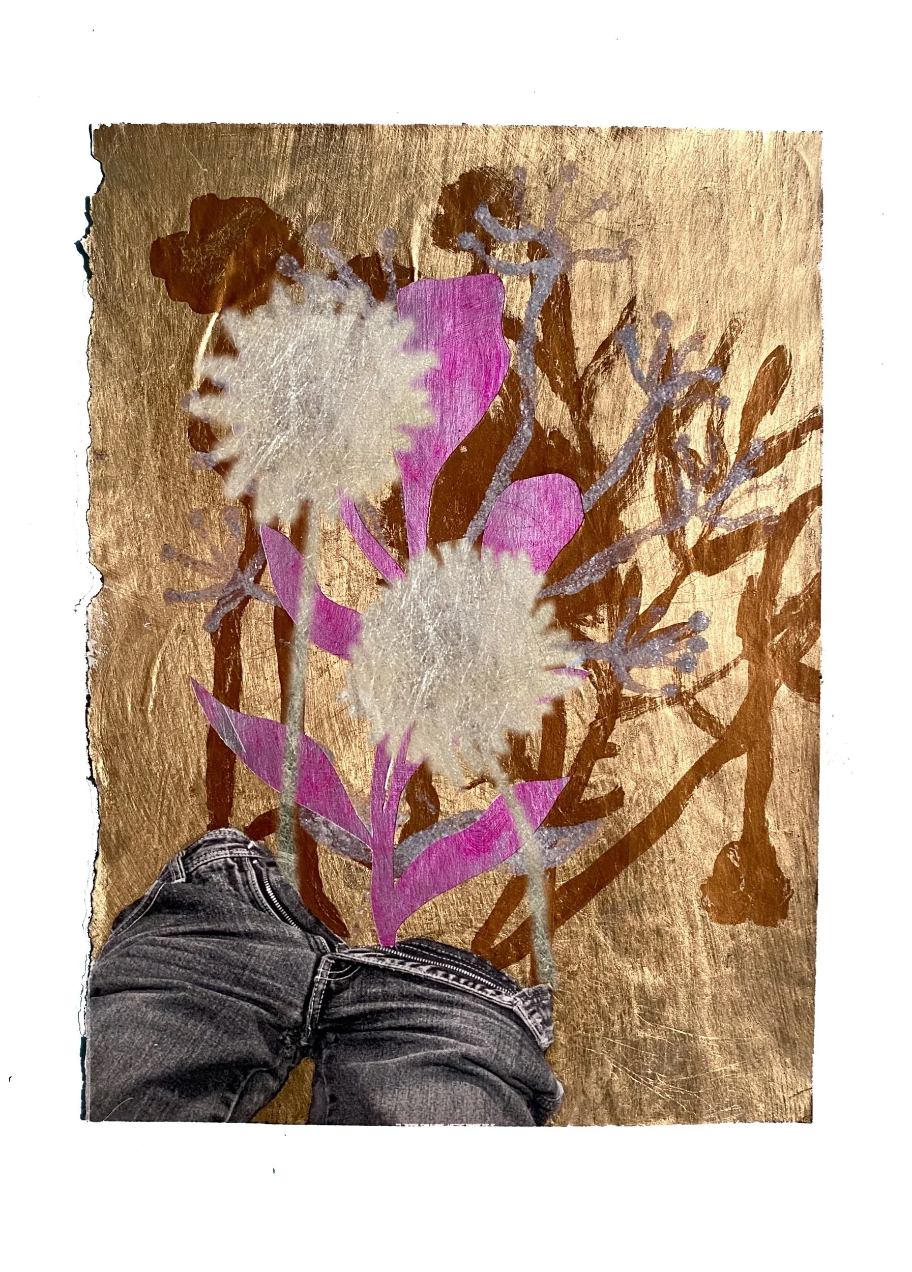 series: Queer Interludes   | queer bouquet | mixed media analog collage | 8 x 10 inches     ©RafaelSantiago2022 SOLD