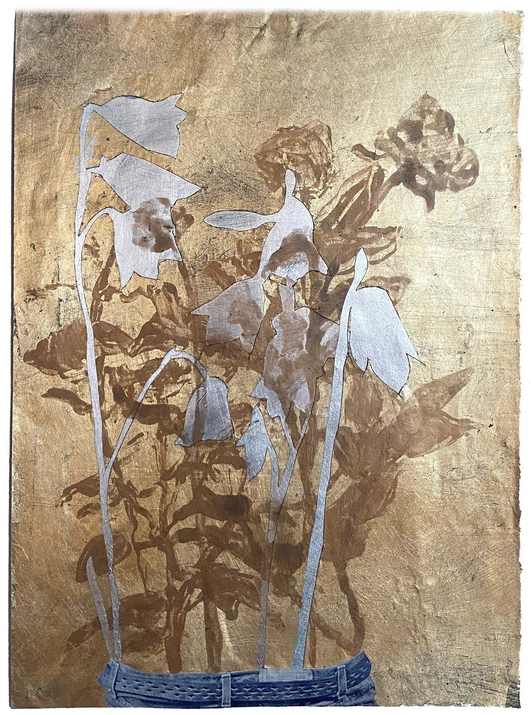 series: Queer Interludes   | tall growths | mixed media analog collage    8 x 10 inches     ©RafaelSantiago2022 SOLD