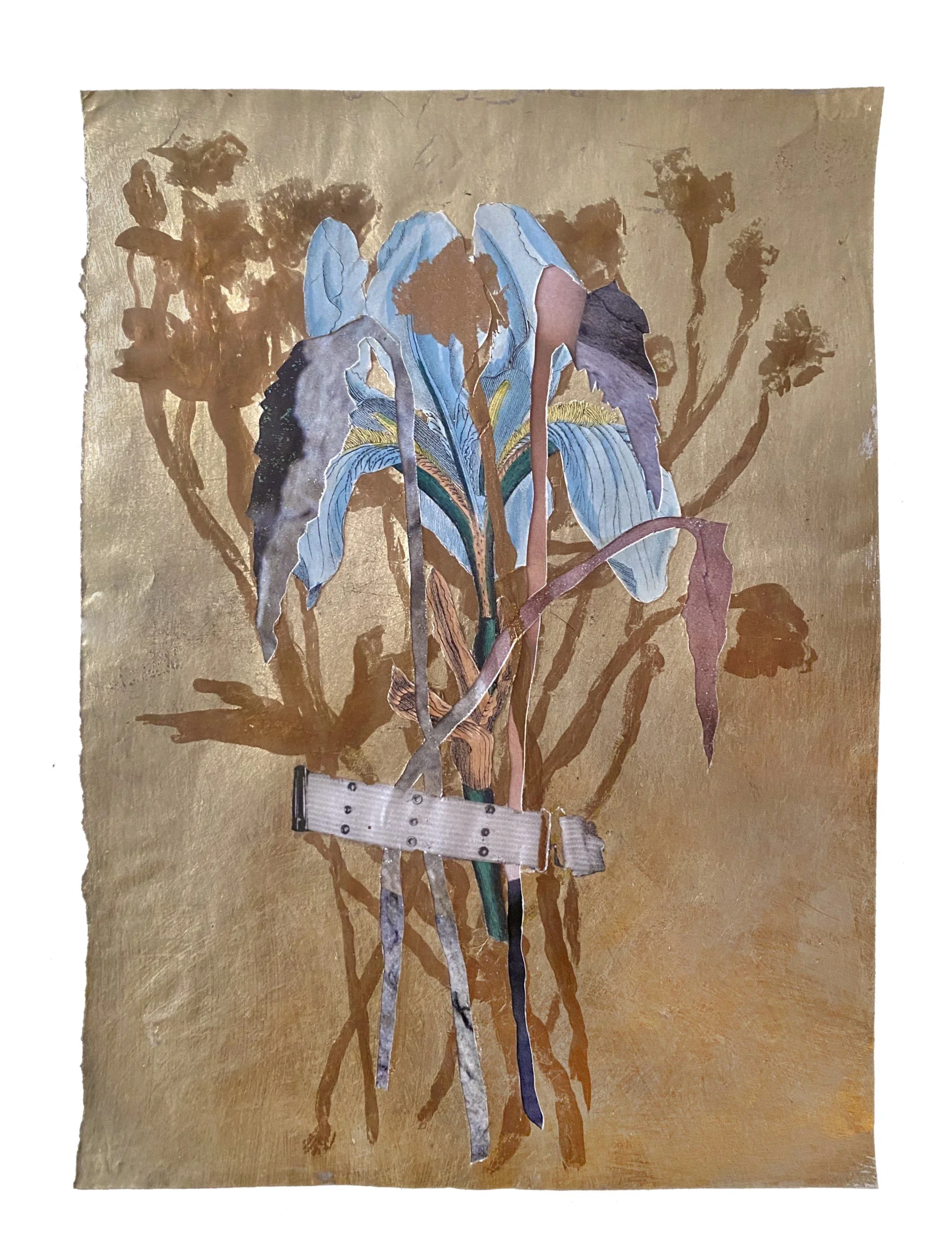 series: Queer Interludes   | utility belt realness | mixed media analog collage    8 x 10 inches     ©RafaelSantiago2023 SOLD