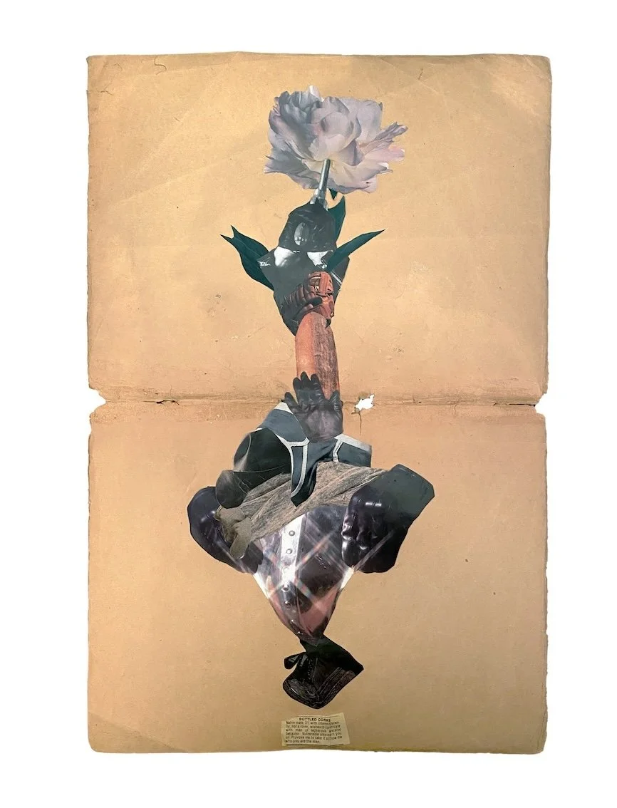 study for lecherous subversive behavior | collage on paper | 14 x 22 inches | 2026