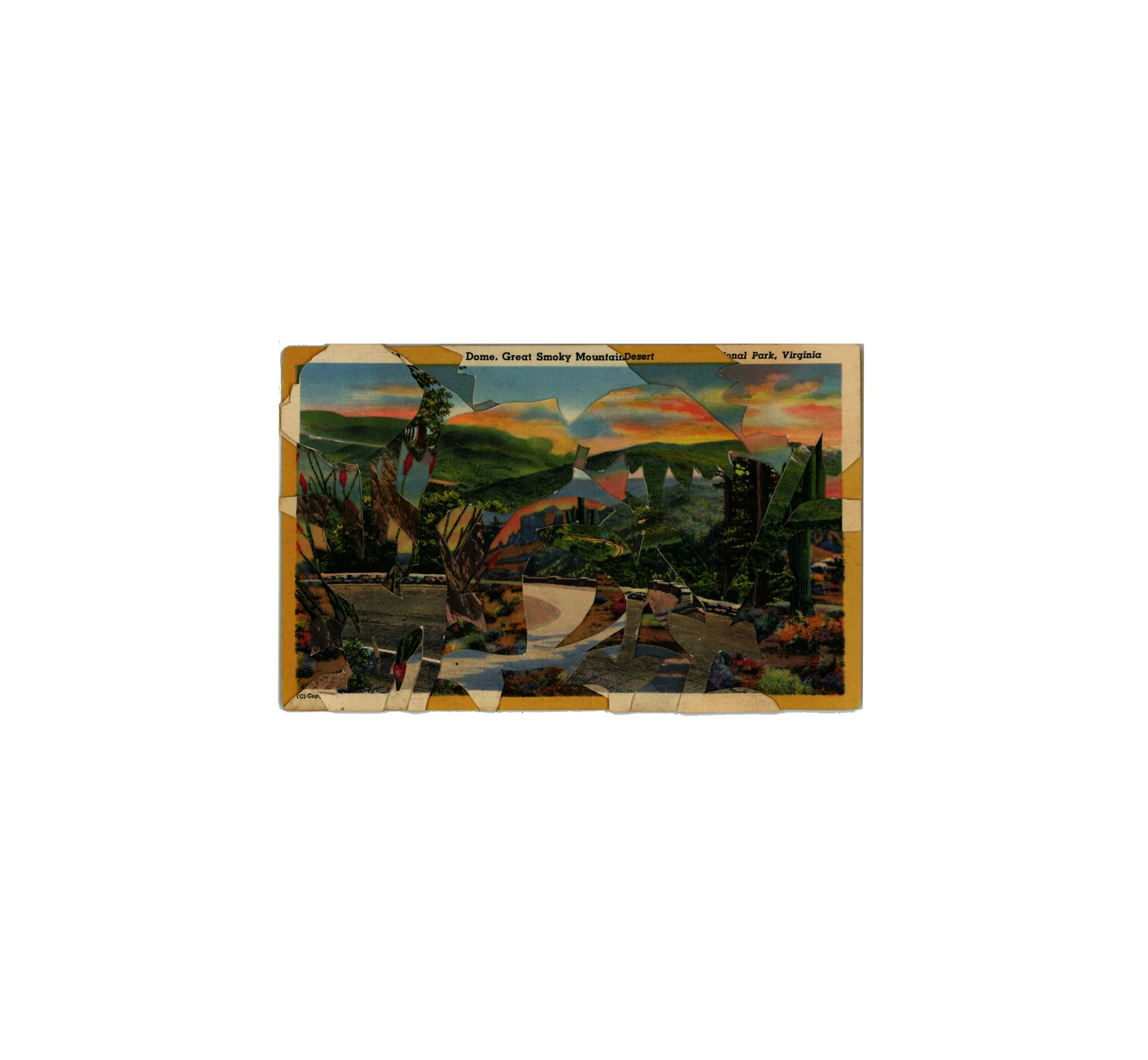 series: landscapes | 3.5 × 5.5 inches | analog collage | signed and dated on verso | ©RS2026
