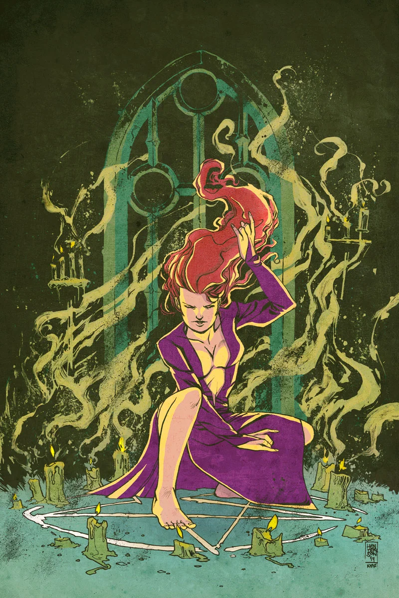 IN THE DARK promo image drawn by Mike Henderson. Colored by me.