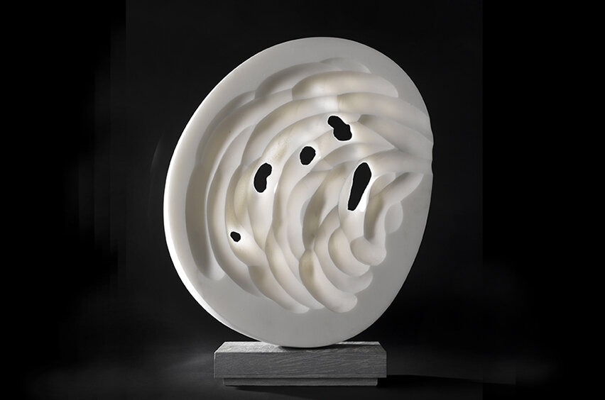 Almuth Tebbenhoff 'Vortex' in statuary marble