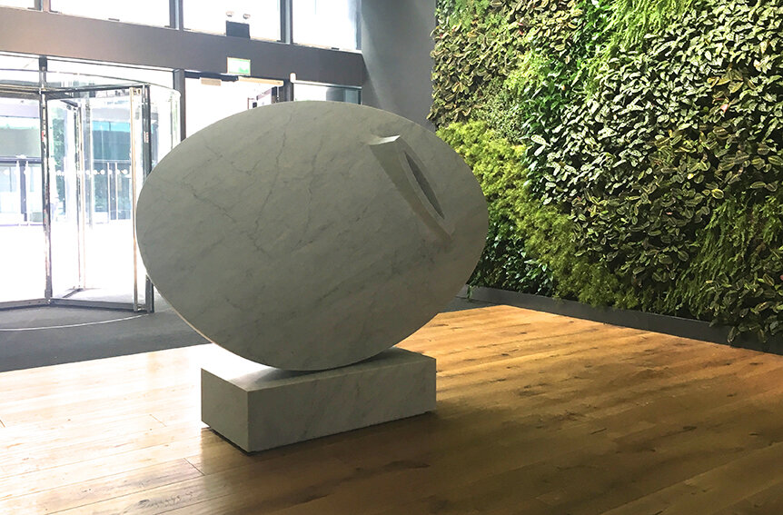 Eilis O'Connell 'Ovo' in Carrara marble