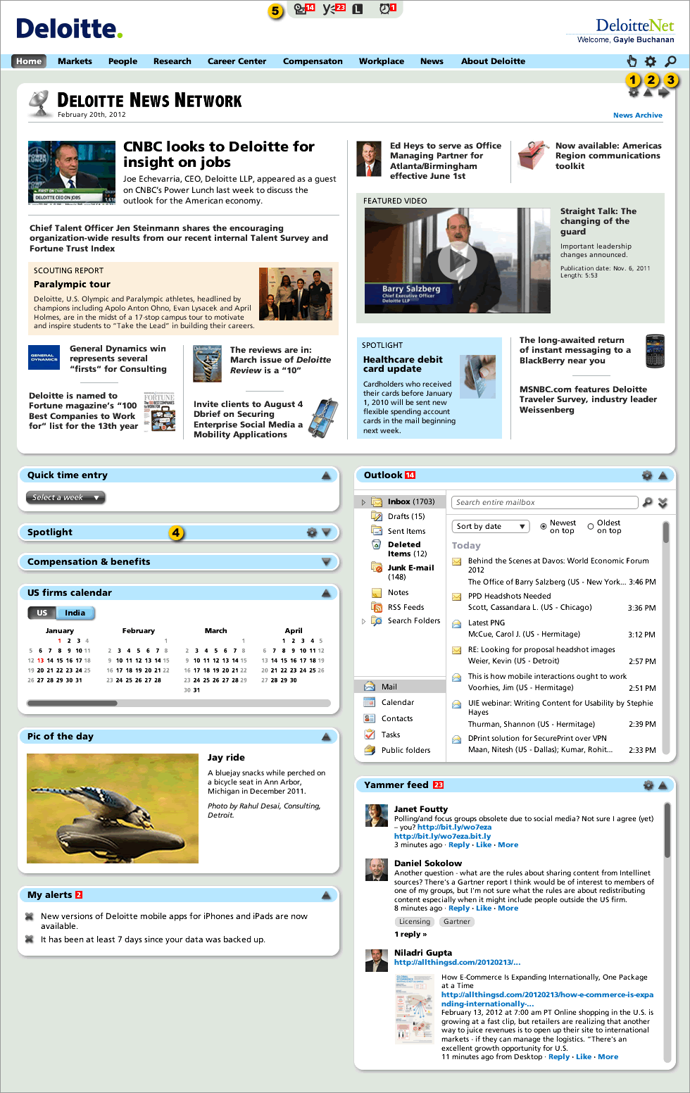 I. Home Page for Proposed Design 2, Desktop View