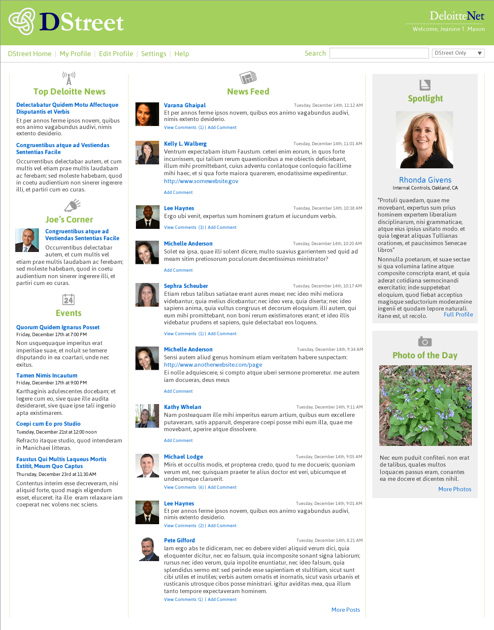 E. Desktop Home Page