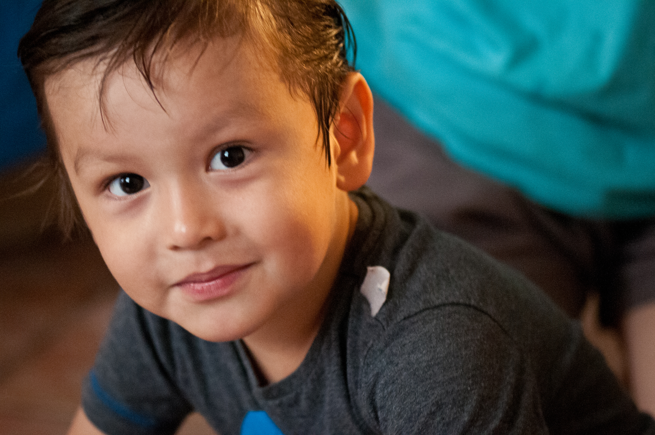 Kian, almost four