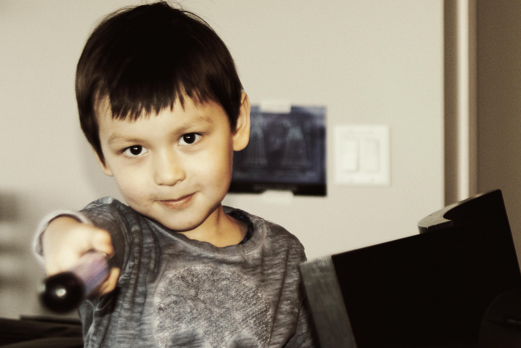 Kian in Lego mode...