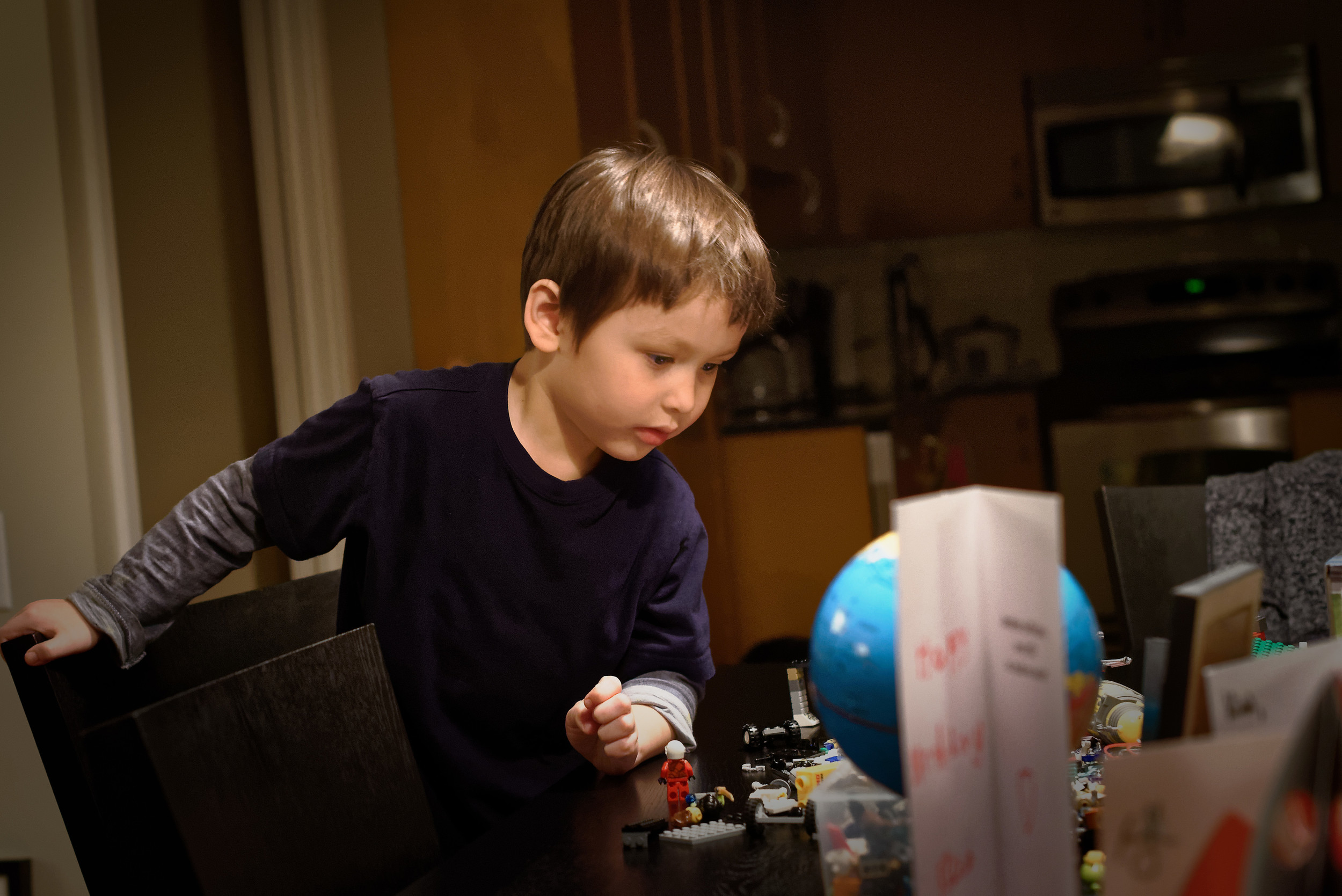 Kian and Lego Tron