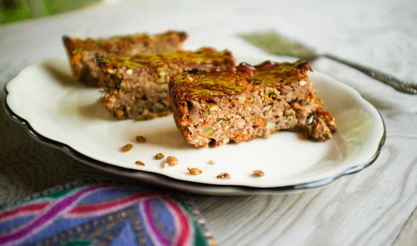 High in fiber and protein and low in fat.