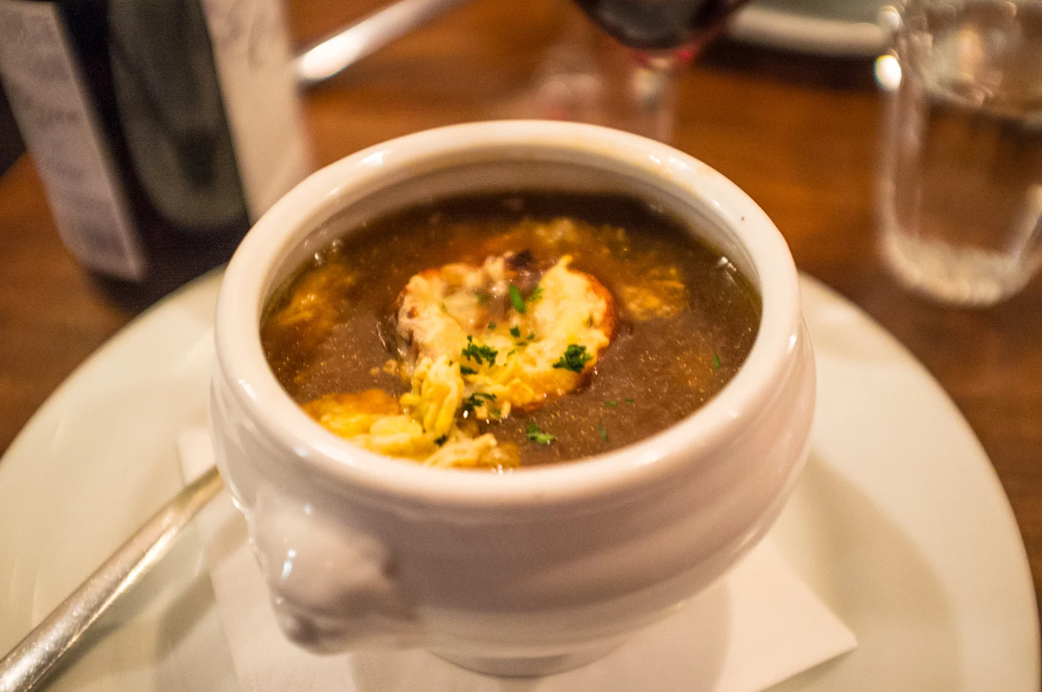 The delicious soup at Les Mauvais Garçons .