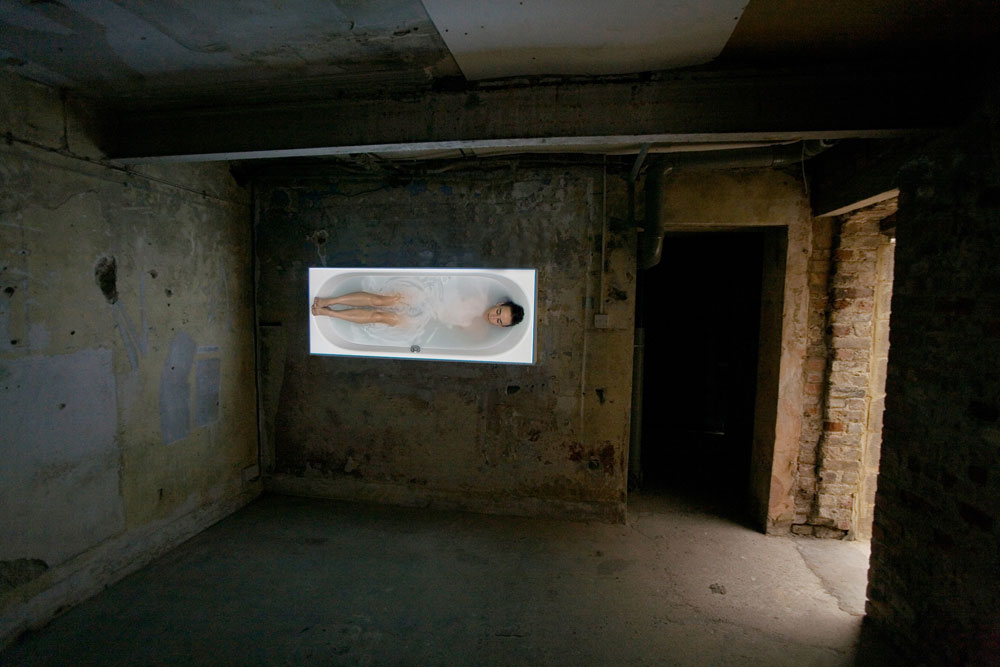 Documentation of 'Bath' at V22 Project Space, London