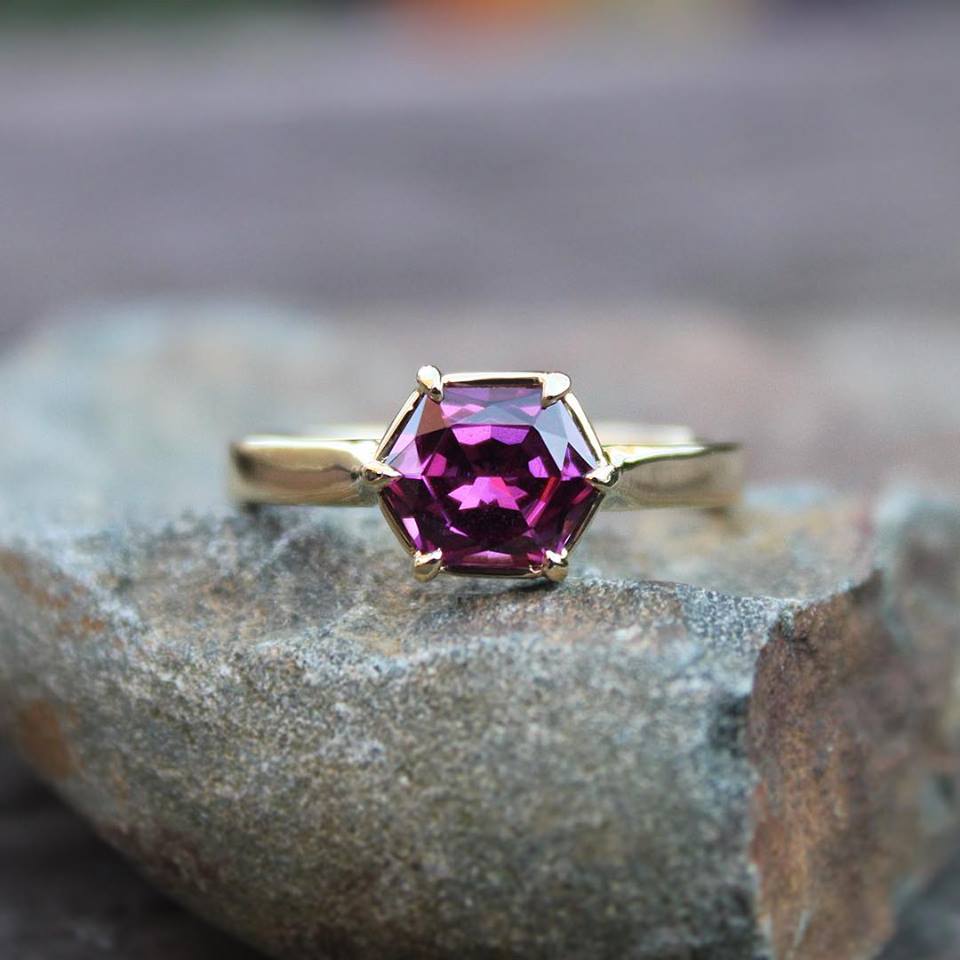 Pretty in Purple Garnet Ring — DP Jewelry Designs